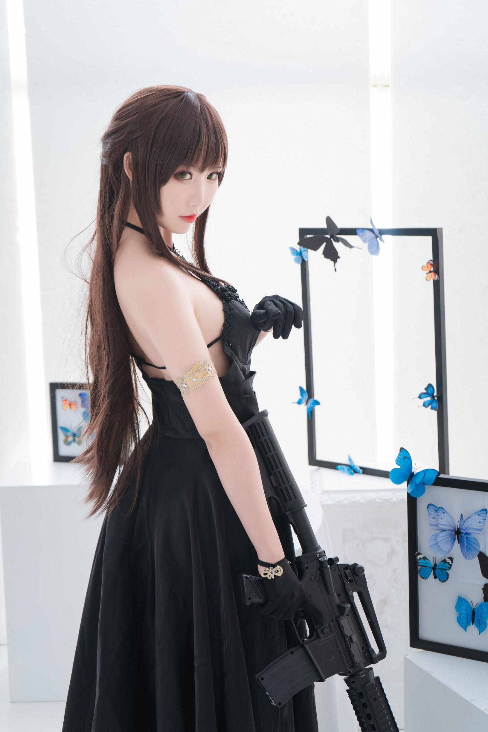 เน็ตไอดอล Coser] น่ารักยอดนิยม Coser เมี่ยนปิงเซียนเอ๋อ - M4A1