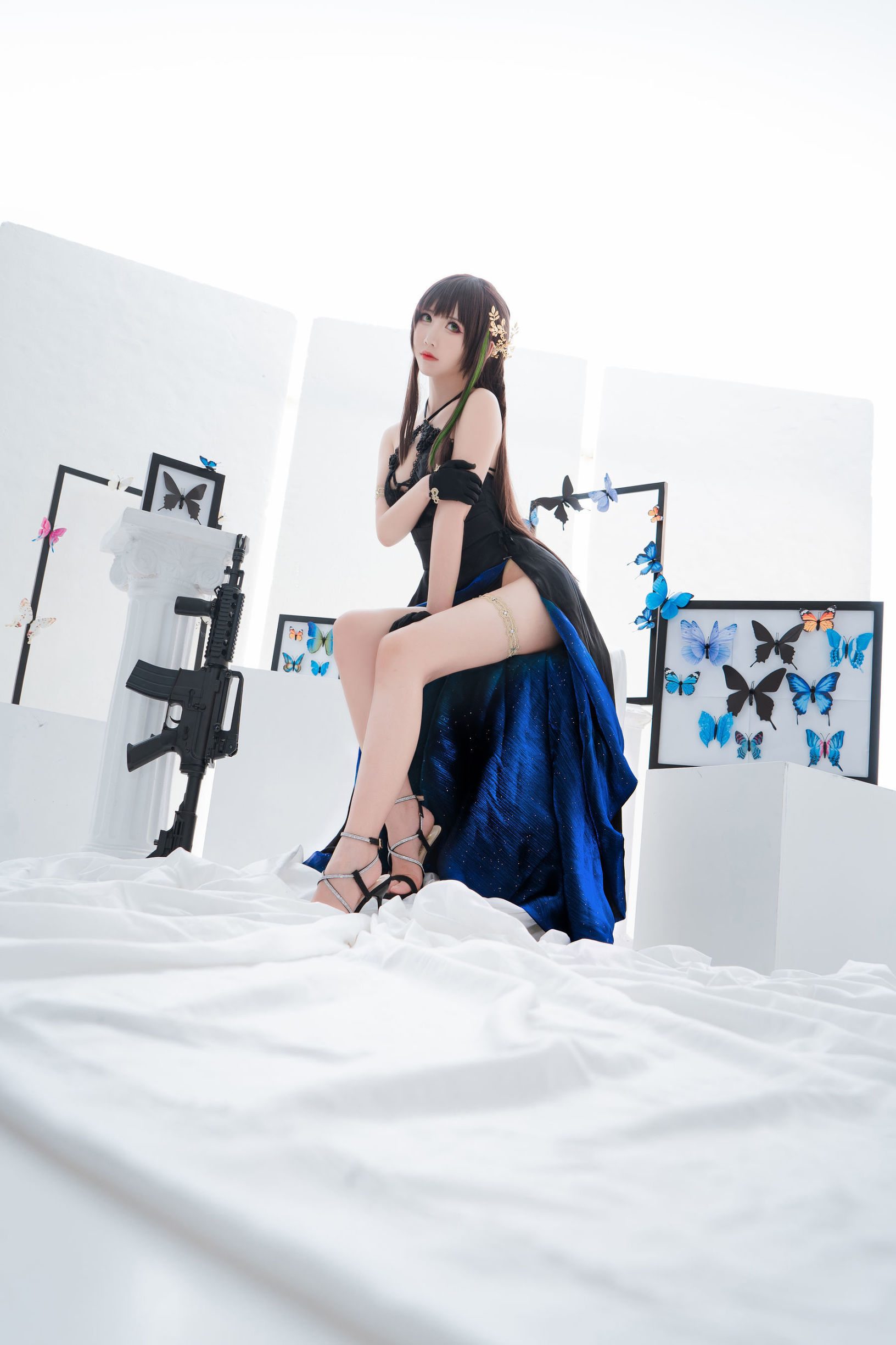 เน็ตไอดอล Coser] น่ารักยอดนิยม Coser เมี่ยนปิงเซียนเอ๋อ - M4A1