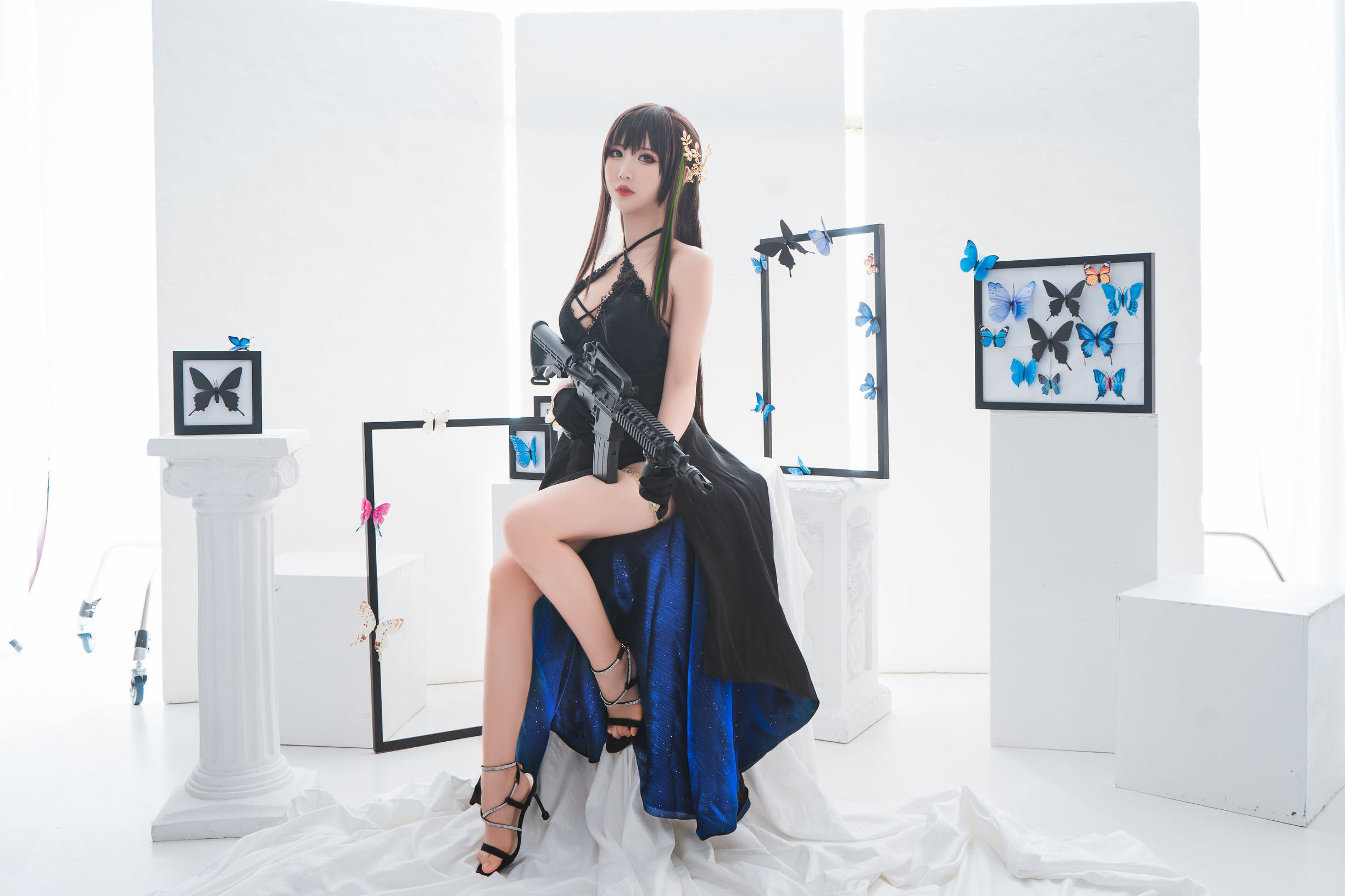 เน็ตไอดอล Coser] น่ารักยอดนิยม Coser เมี่ยนปิงเซียนเอ๋อ - M4A1