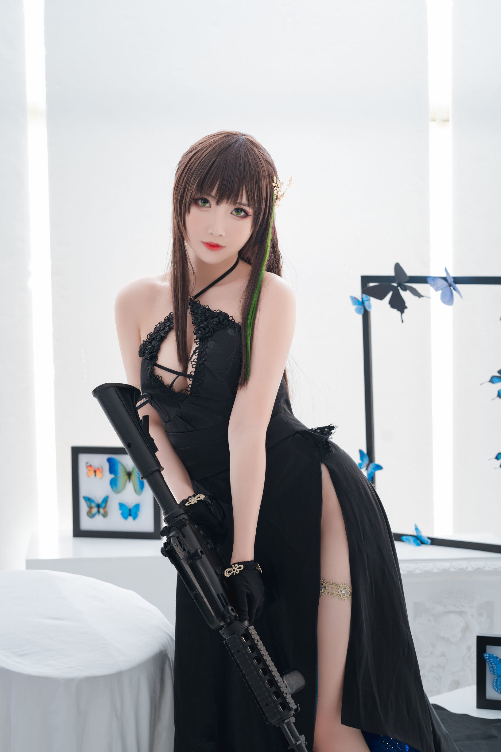 เน็ตไอดอล Coser] น่ารักยอดนิยม Coser เมี่ยนปิงเซียนเอ๋อ - M4A1