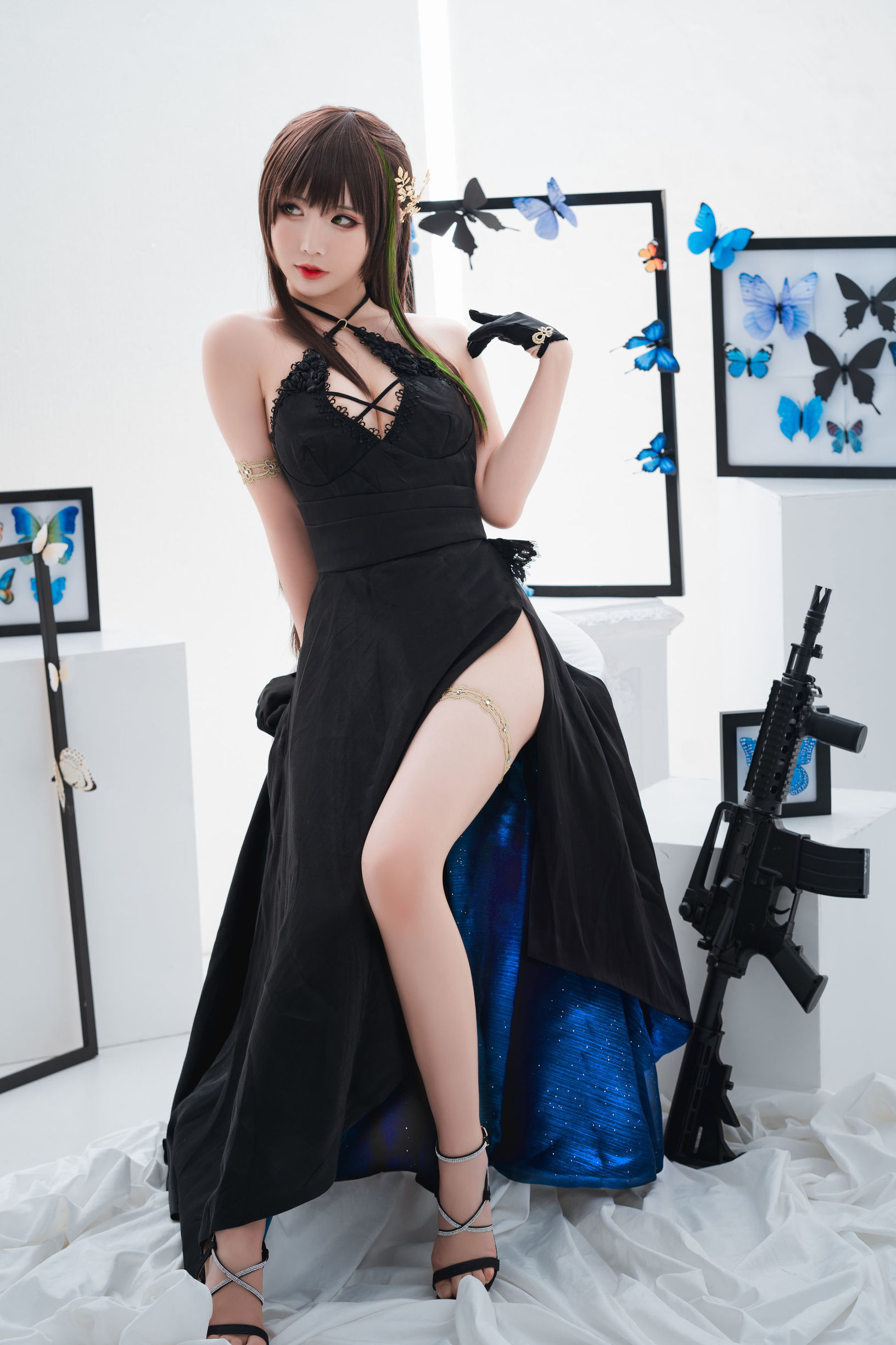 เน็ตไอดอล Coser] น่ารักยอดนิยม Coser เมี่ยนปิงเซียนเอ๋อ - M4A1