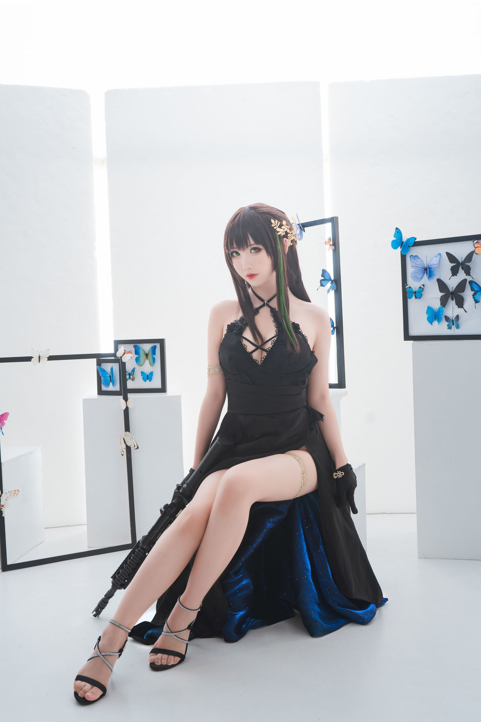 เน็ตไอดอล Coser] น่ารักยอดนิยม Coser เมี่ยนปิงเซียนเอ๋อ - M4A1