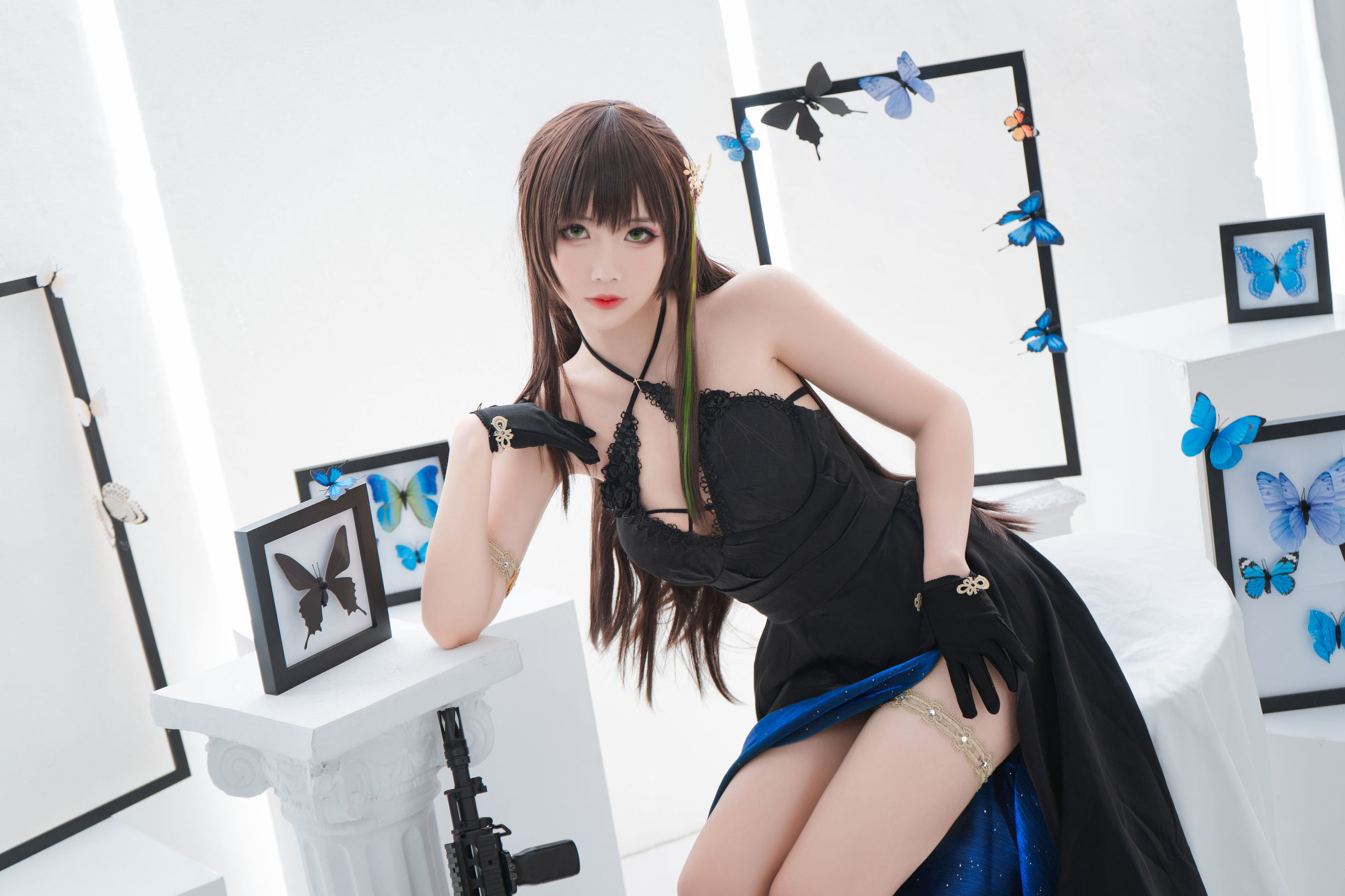 เน็ตไอดอล Coser] น่ารักยอดนิยม Coser เมี่ยนปิงเซียนเอ๋อ - M4A1