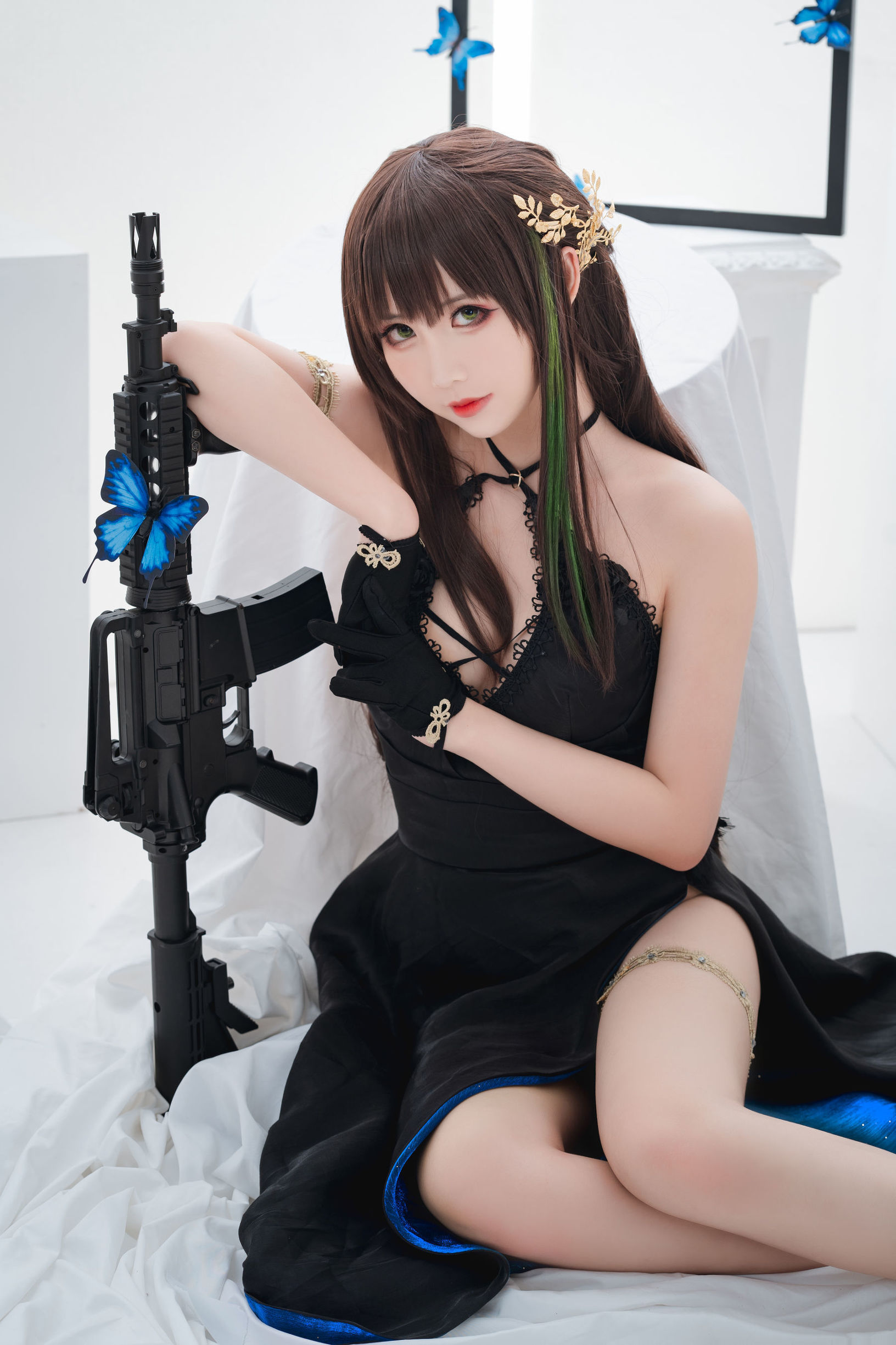 เน็ตไอดอล Coser] น่ารักยอดนิยม Coser เมี่ยนปิงเซียนเอ๋อ - M4A1