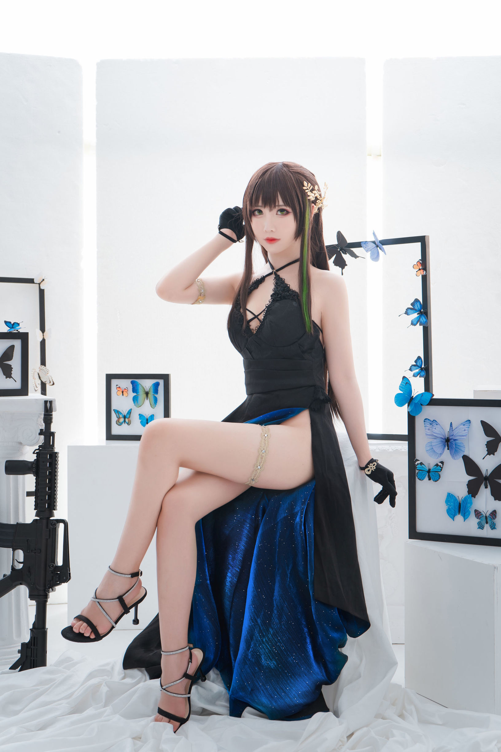เน็ตไอดอล Coser] น่ารักยอดนิยม Coser เมี่ยนปิงเซียนเอ๋อ - M4A1
