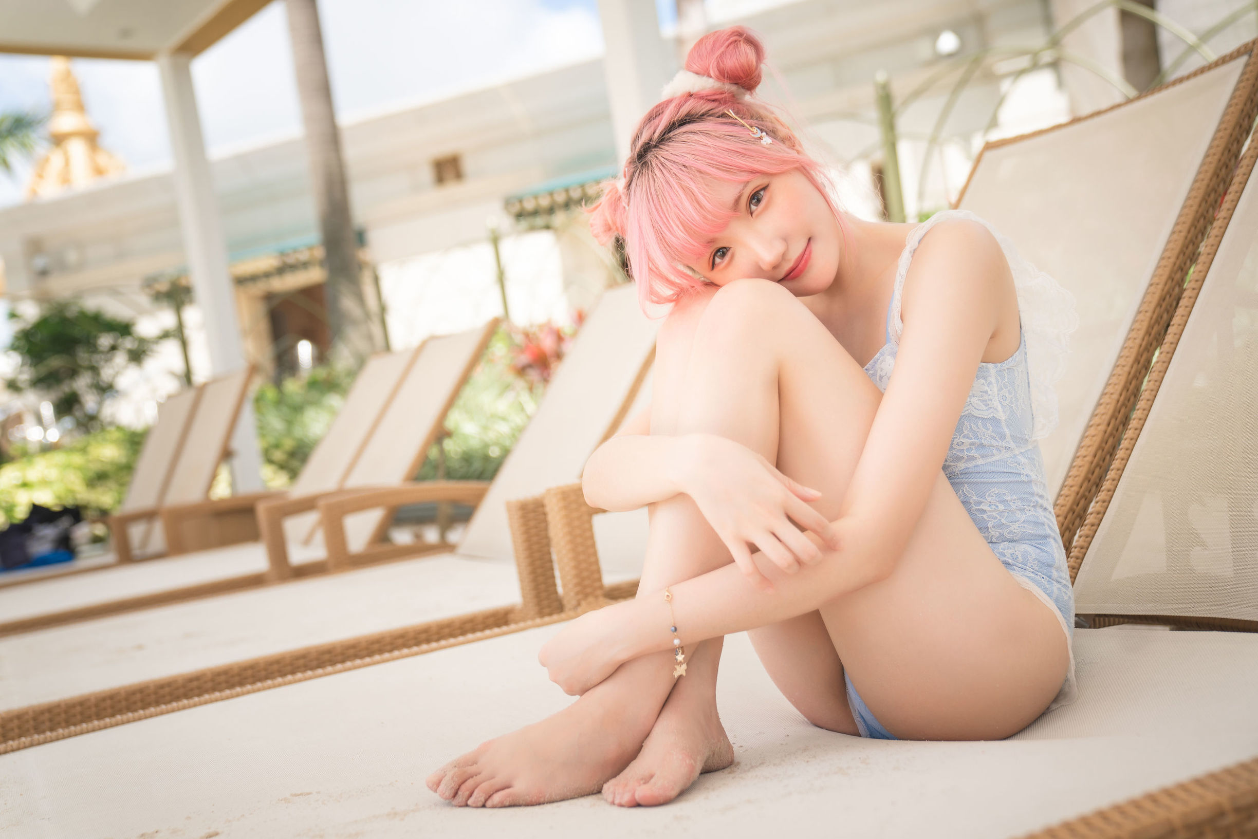 Net Red Coser] Coser Gua Xi Jiang Phúc Lợi - Áo tắm nghỉ dưỡng