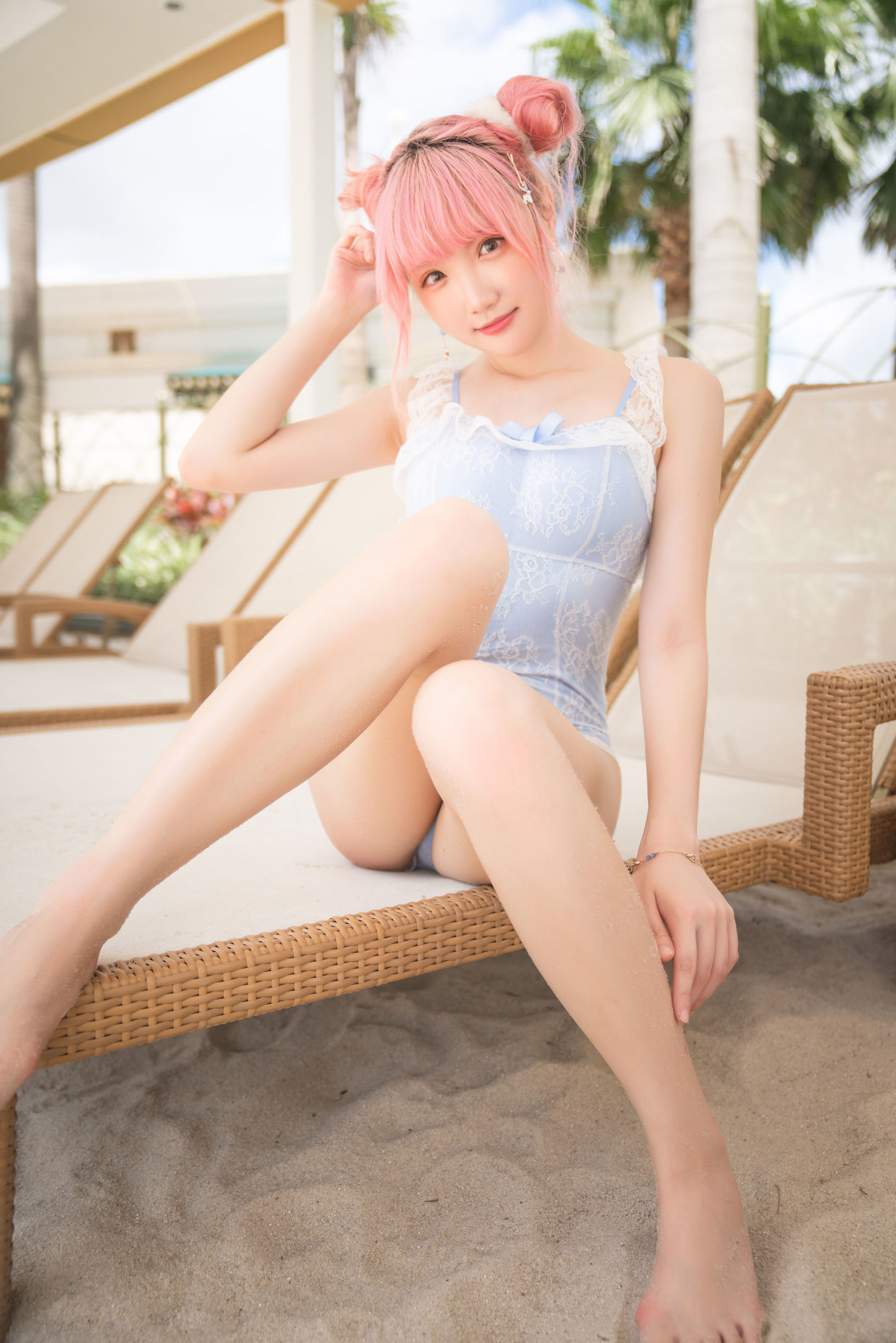 Net Red Coser] Coser Gua Xi Jiang Phúc Lợi - Áo tắm nghỉ dưỡng