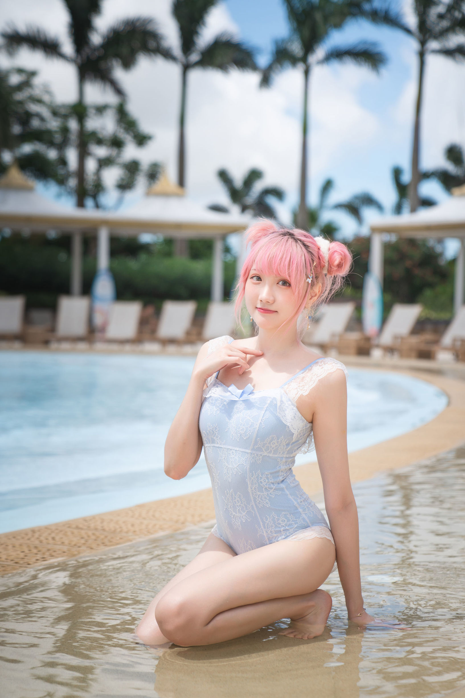 Net Red Coser] Coser Gua Xi Jiang Phúc Lợi - Áo tắm nghỉ dưỡng