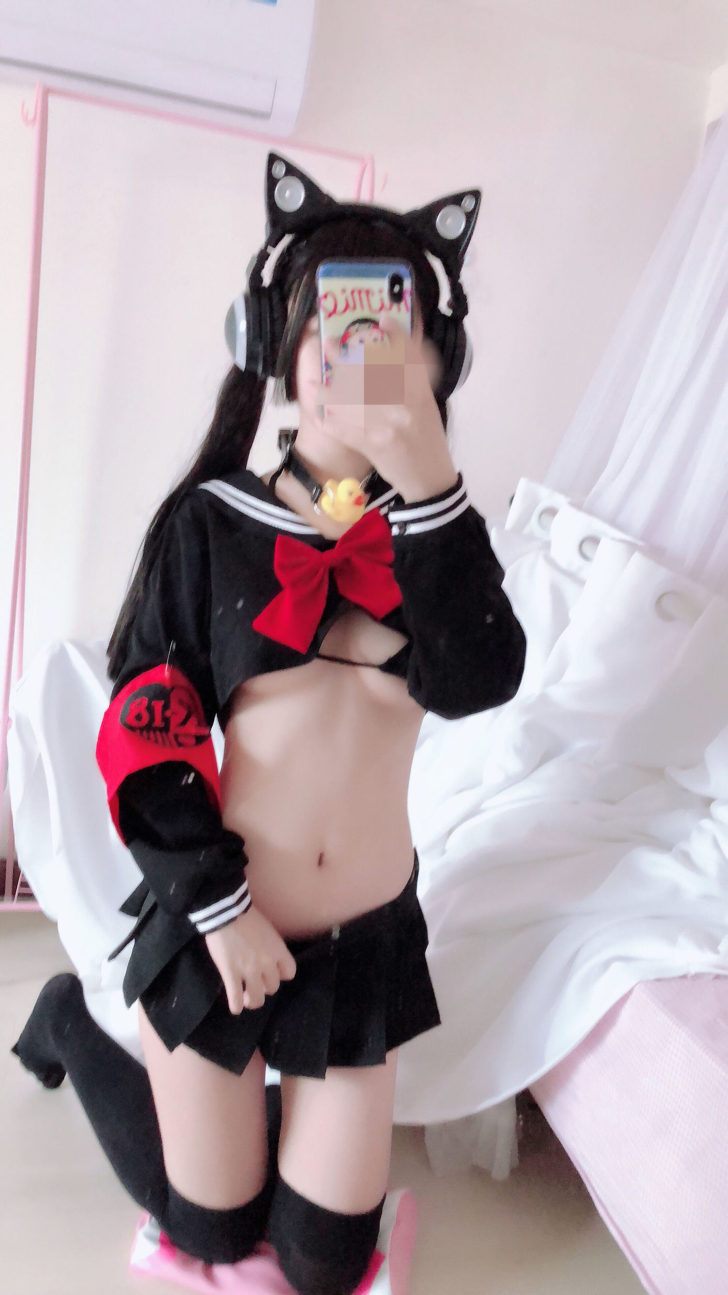 왕홍 COSER] 사쿠라이 닝닝 - 반노출 제복