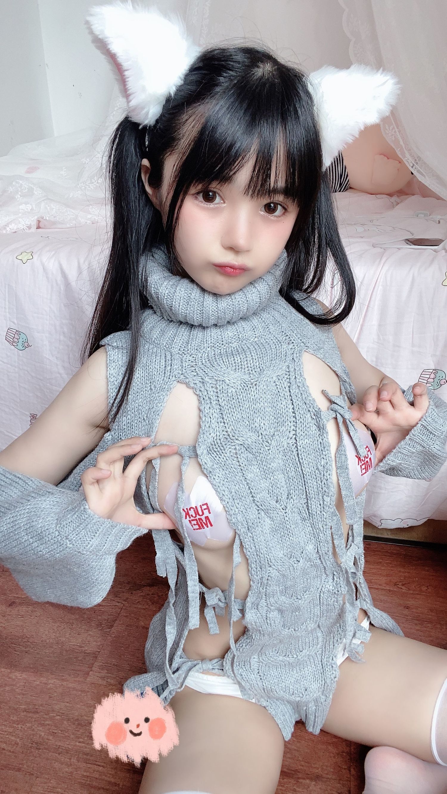왕홍 COSER] 사쿠라이 닝닝 - 흰 고양이짱