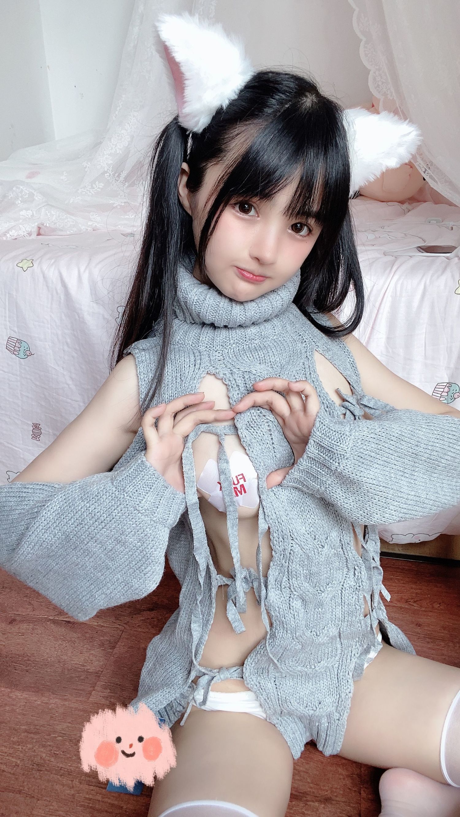 왕홍 COSER] 사쿠라이 닝닝 - 흰 고양이짱