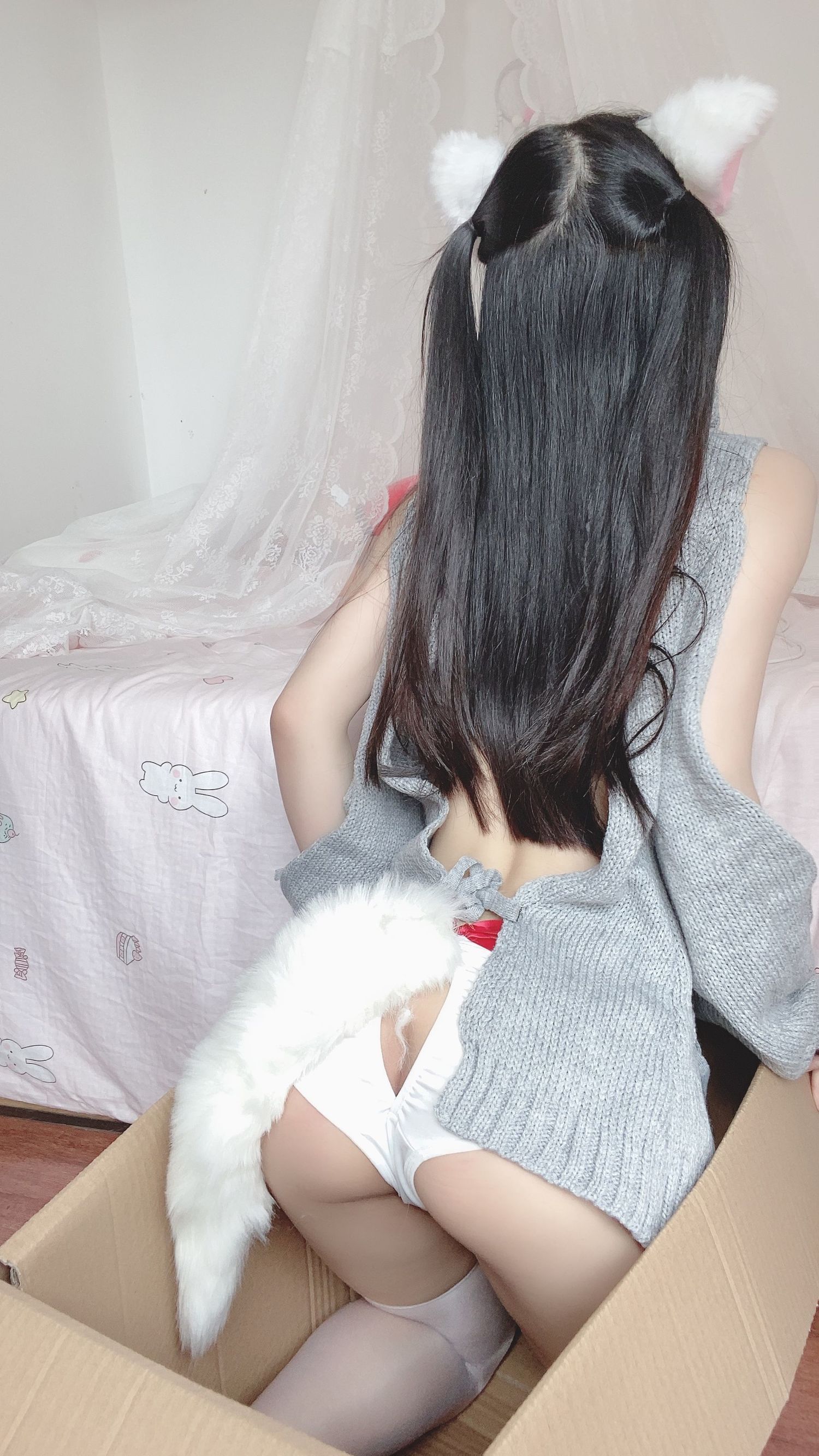 왕홍 COSER] 사쿠라이 닝닝 - 흰 고양이짱