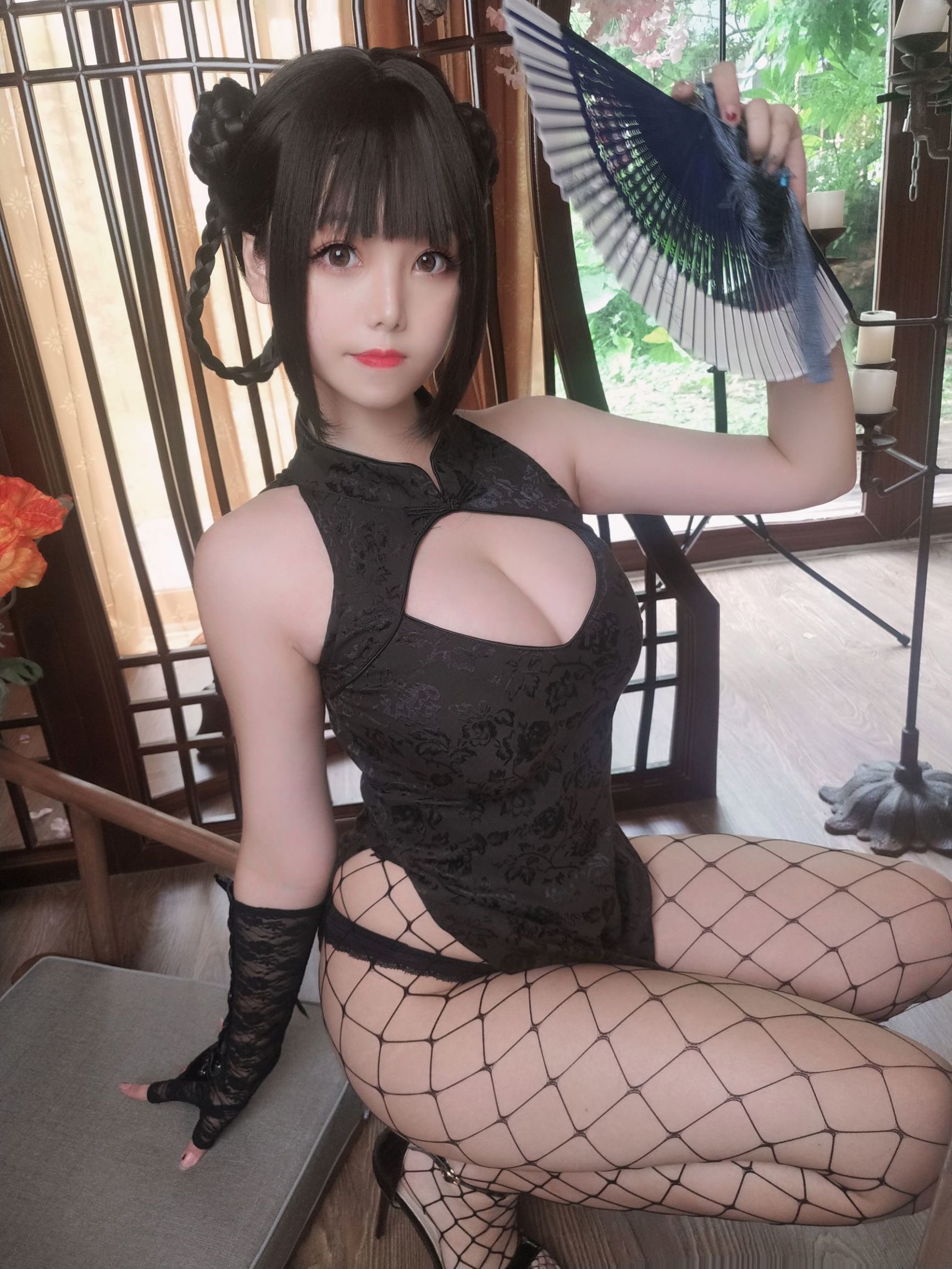 เน็ตหง โคเซอร์] เม้งซี น้องสาว มิซจือเม่าเชว - ชุดหนัง นักเต้นสาว