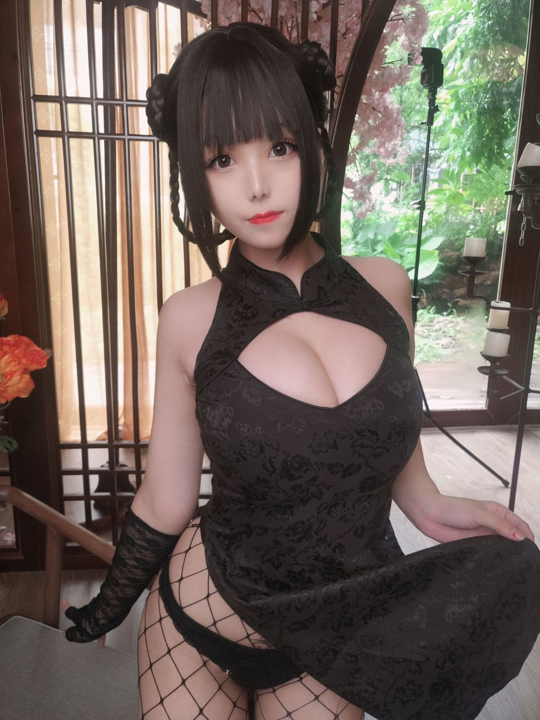 เน็ตหง โคเซอร์] เม้งซี น้องสาว มิซจือเม่าเชว - ชุดหนัง นักเต้นสาว