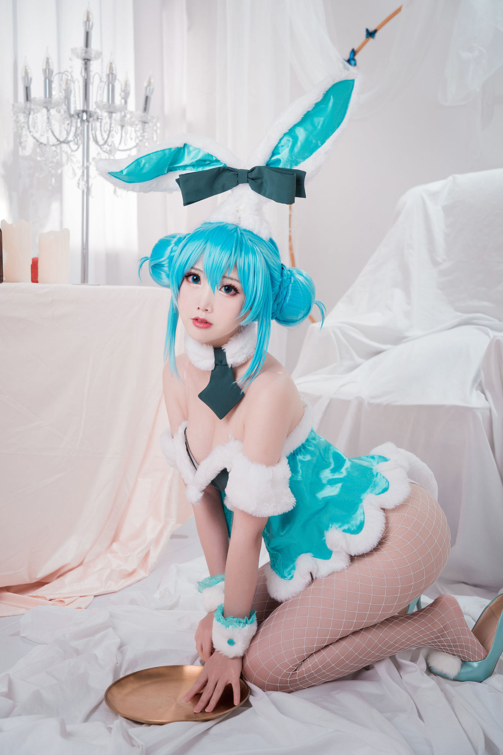 Coser Ngôi Sao Mạng] Coser Dễ Thương Phổ Biến Mianbing Xianer - Hatsune Thỏ Nữ Lang