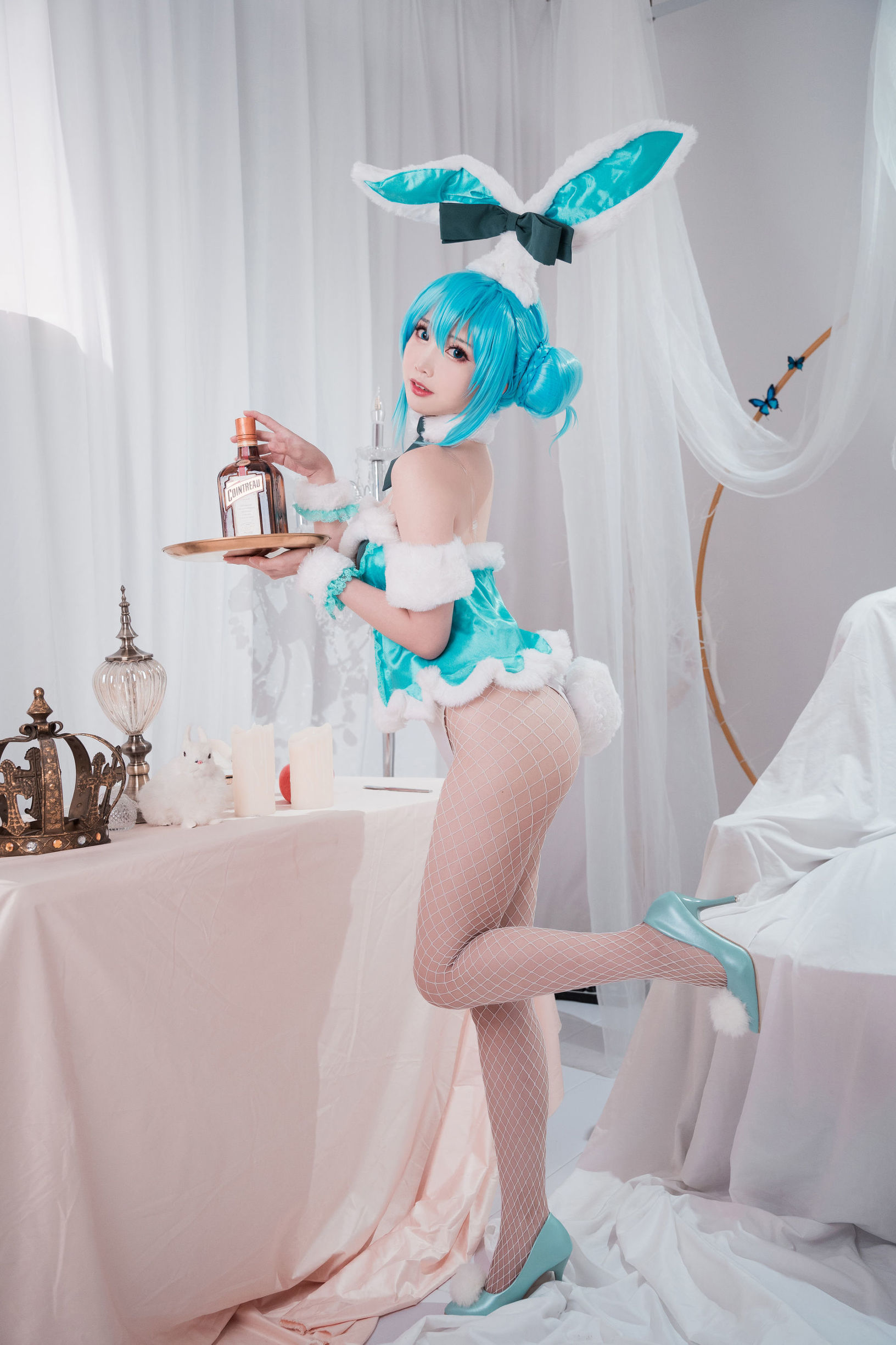 Coser Ngôi Sao Mạng] Coser Dễ Thương Phổ Biến Mianbing Xianer - Hatsune Thỏ Nữ Lang