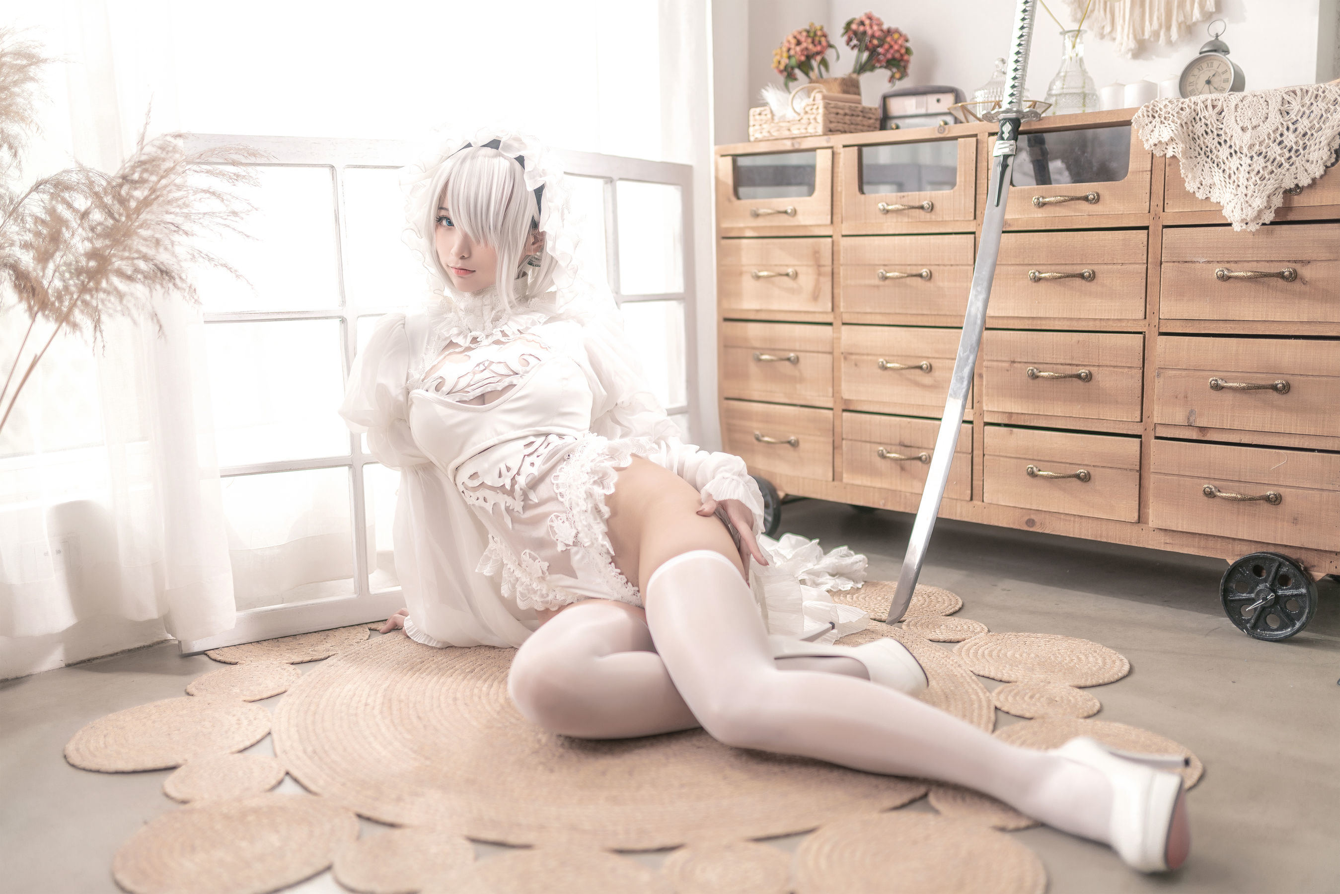 [Cosplay] 动漫博主蠢沫沫 - 尼尔纪元 白花嫁