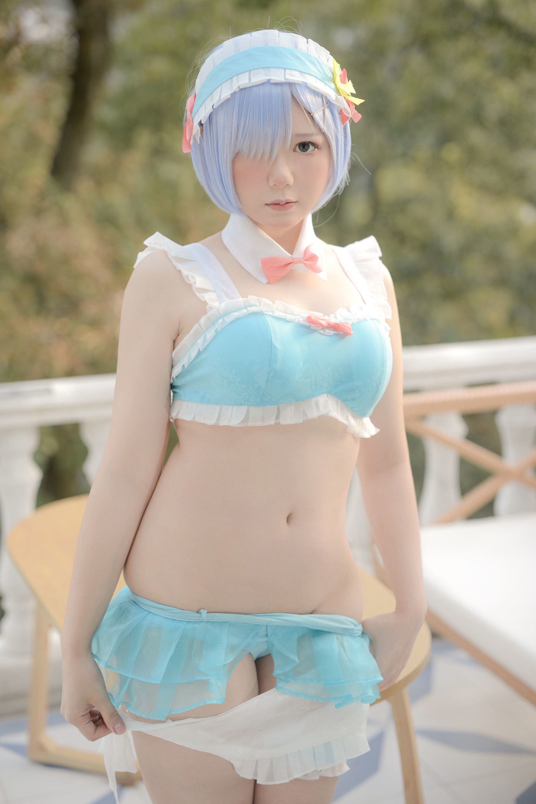 [Cosplay] きょう肉肉 Vol.20 屋外プールにいる