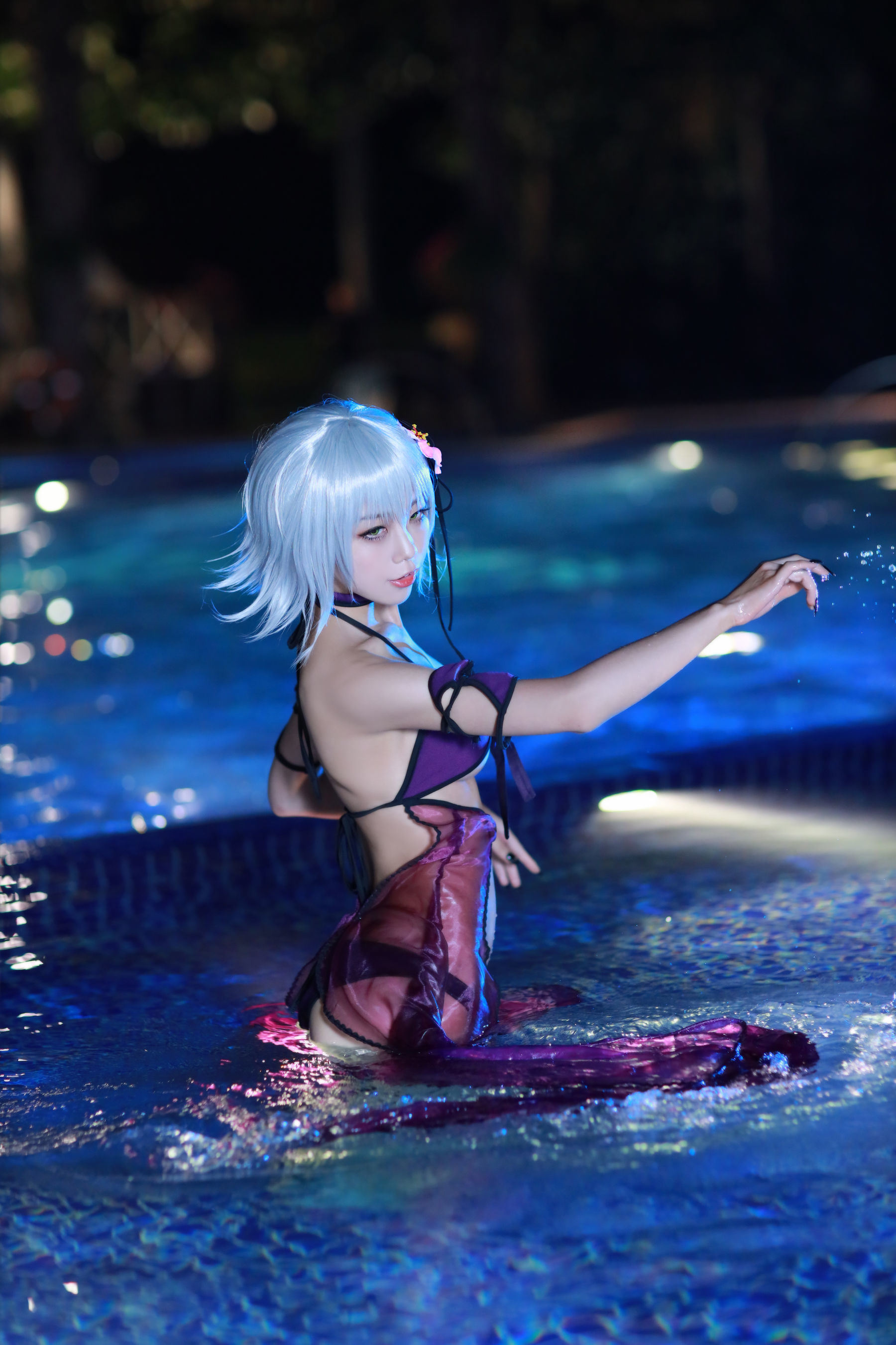 コスプレ] アニメブロガー スイミャオアクア - ジャンヌ・ダルク水着
