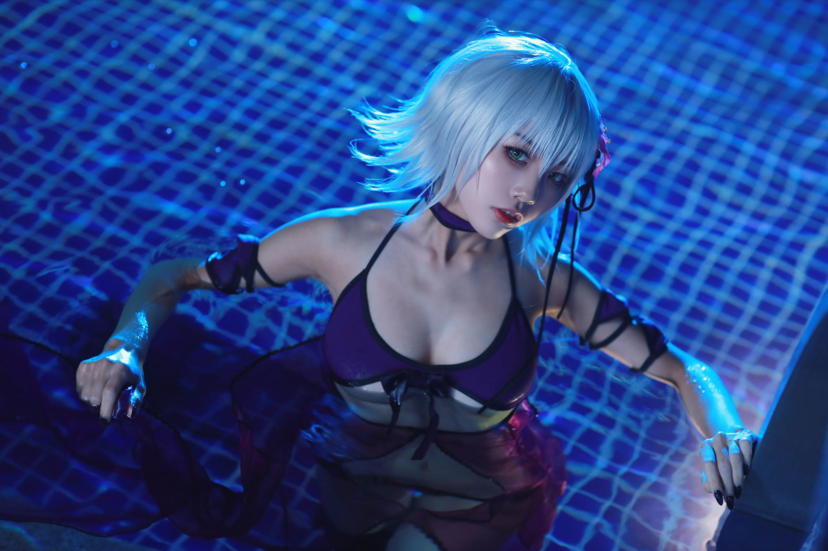 コスプレ] アニメブロガー スイミャオアクア - ジャンヌ・ダルク水着