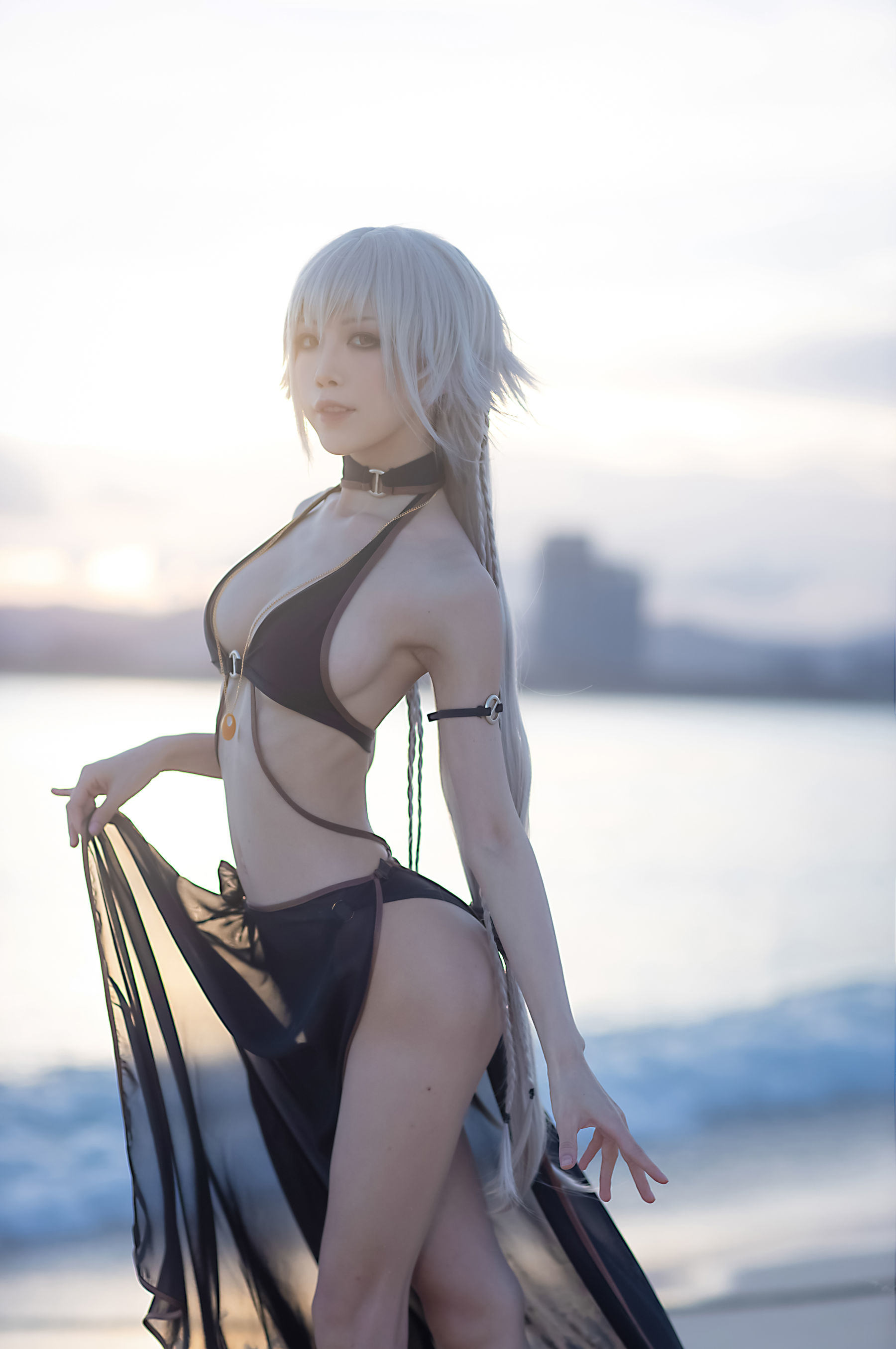 コスプレ] アニメブロガー スイミャオアクア - ジャンヌ・ダルク水着