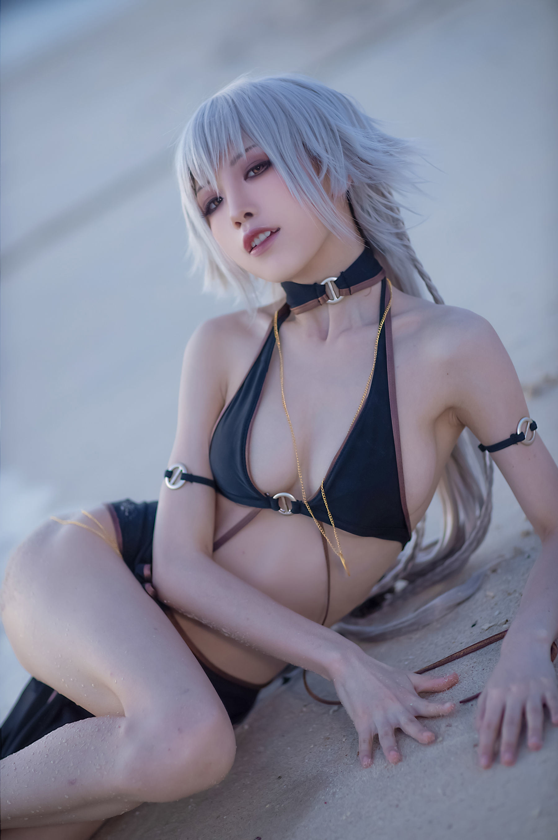コスプレ] アニメブロガー スイミャオアクア - ジャンヌ・ダルク水着