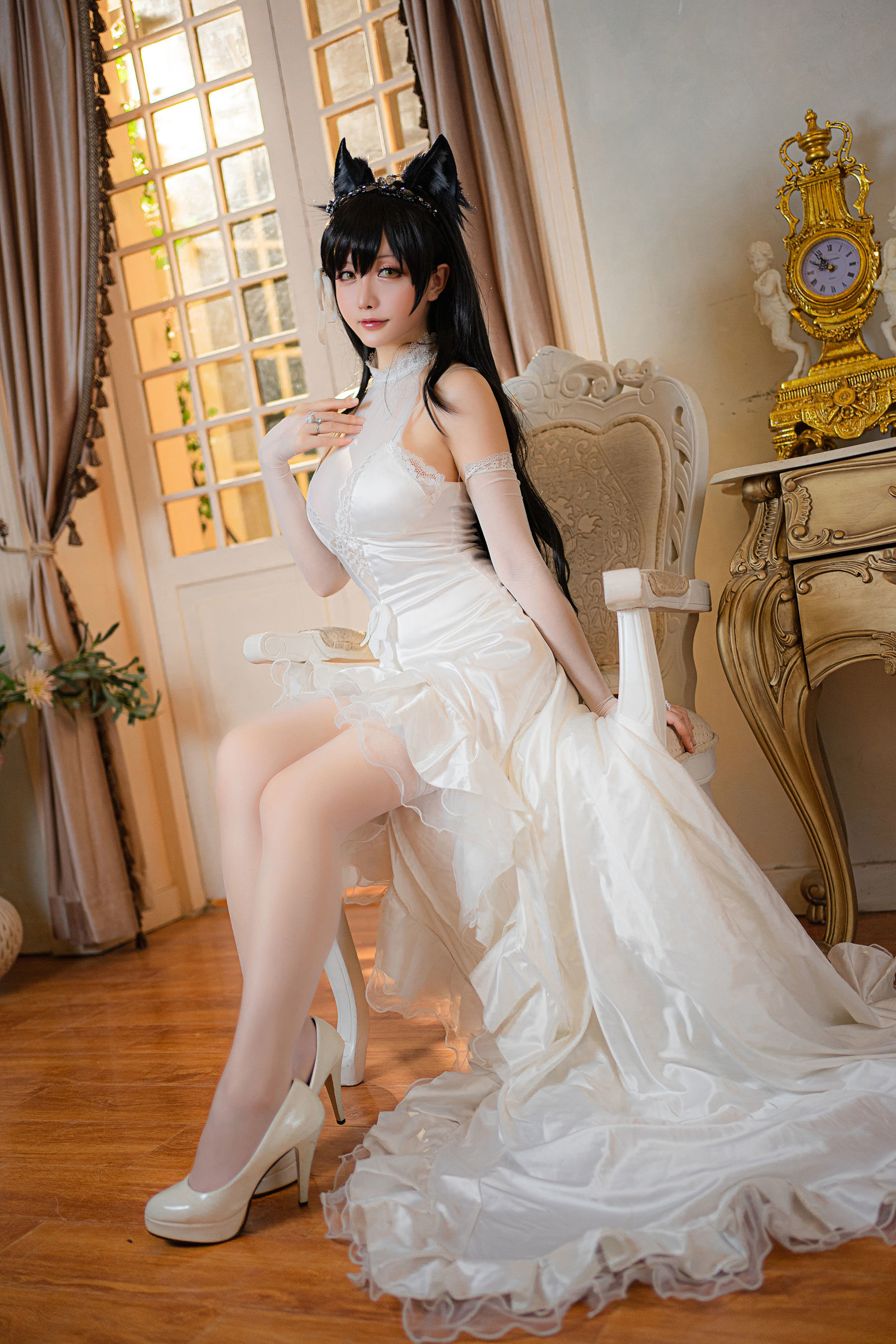 Cosplay] Coser Miss Xing zhi Chi Chi - Atago Wedding Dress