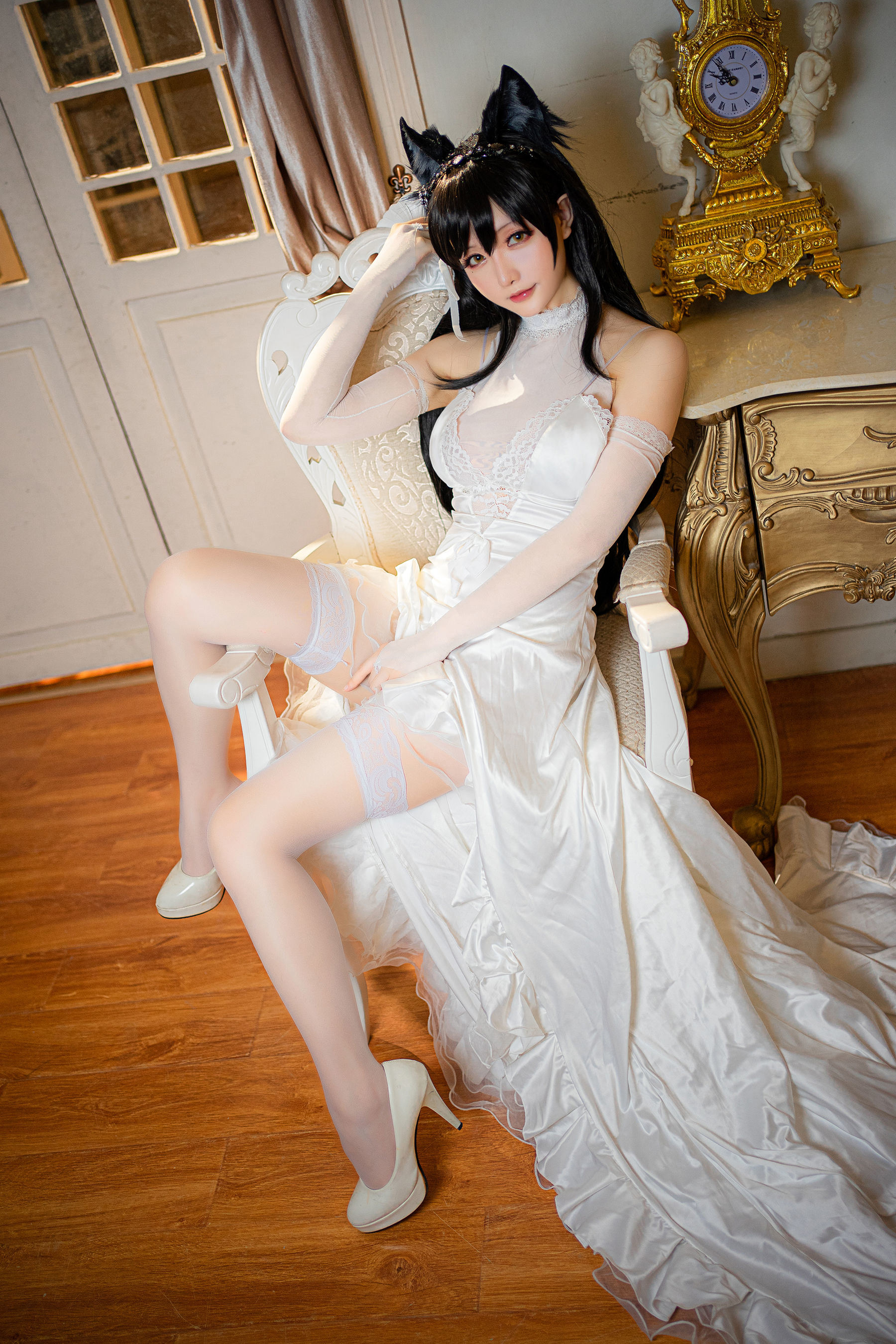 Cosplay] Coser Miss Xing zhi Chi Chi - Atago Wedding Dress