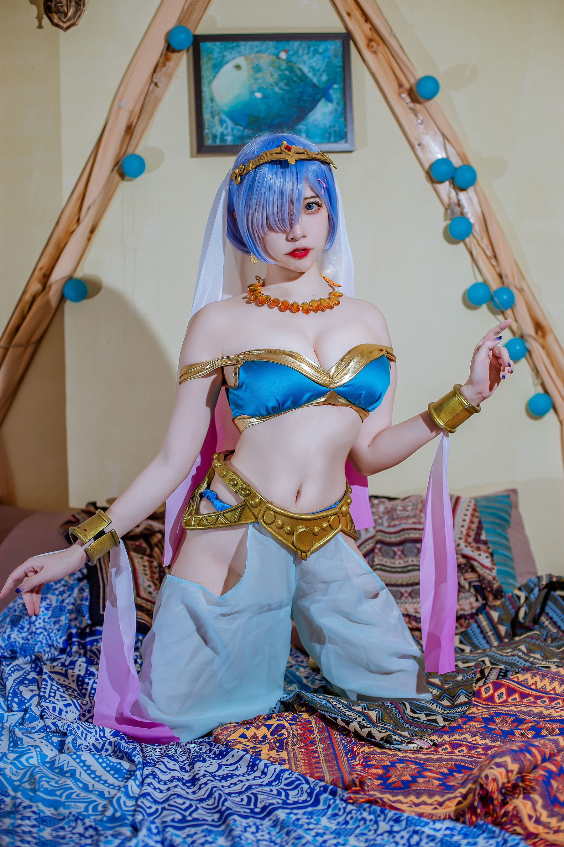 Cosplay] Popular Coser Er Zuo Nisa - Rem Dancing Girl