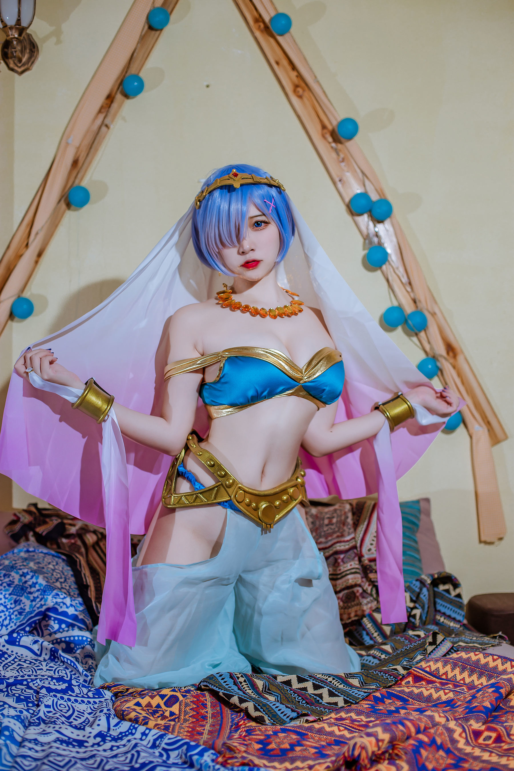 Cosplay] Popular Coser Er Zuo Nisa - Rem Dancing Girl