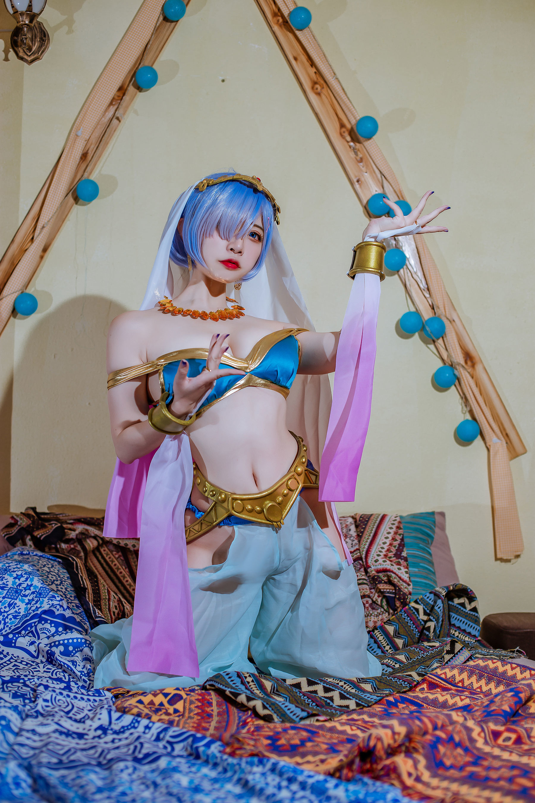Cosplay] Popular Coser Er Zuo Nisa - Rem Dancing Girl