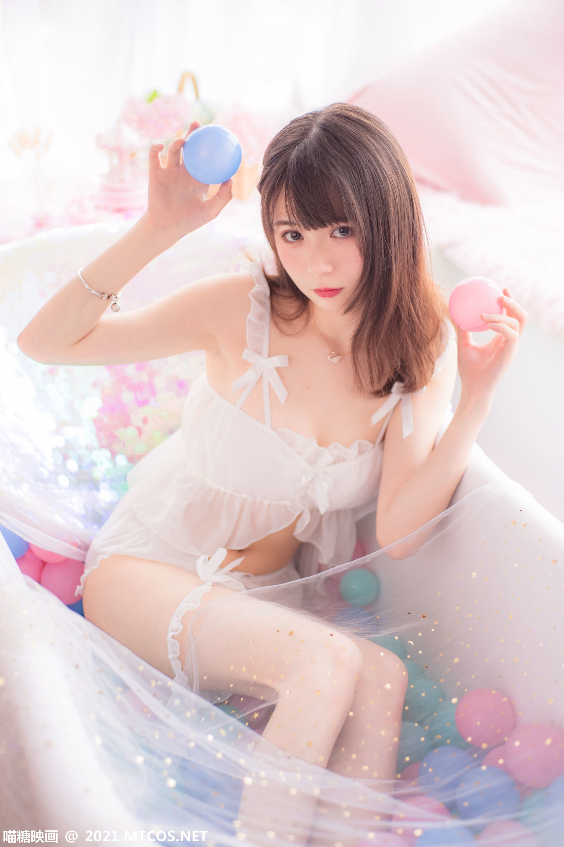 Meow Sugar Film] Vol.351 Bubble Pink Skirt
