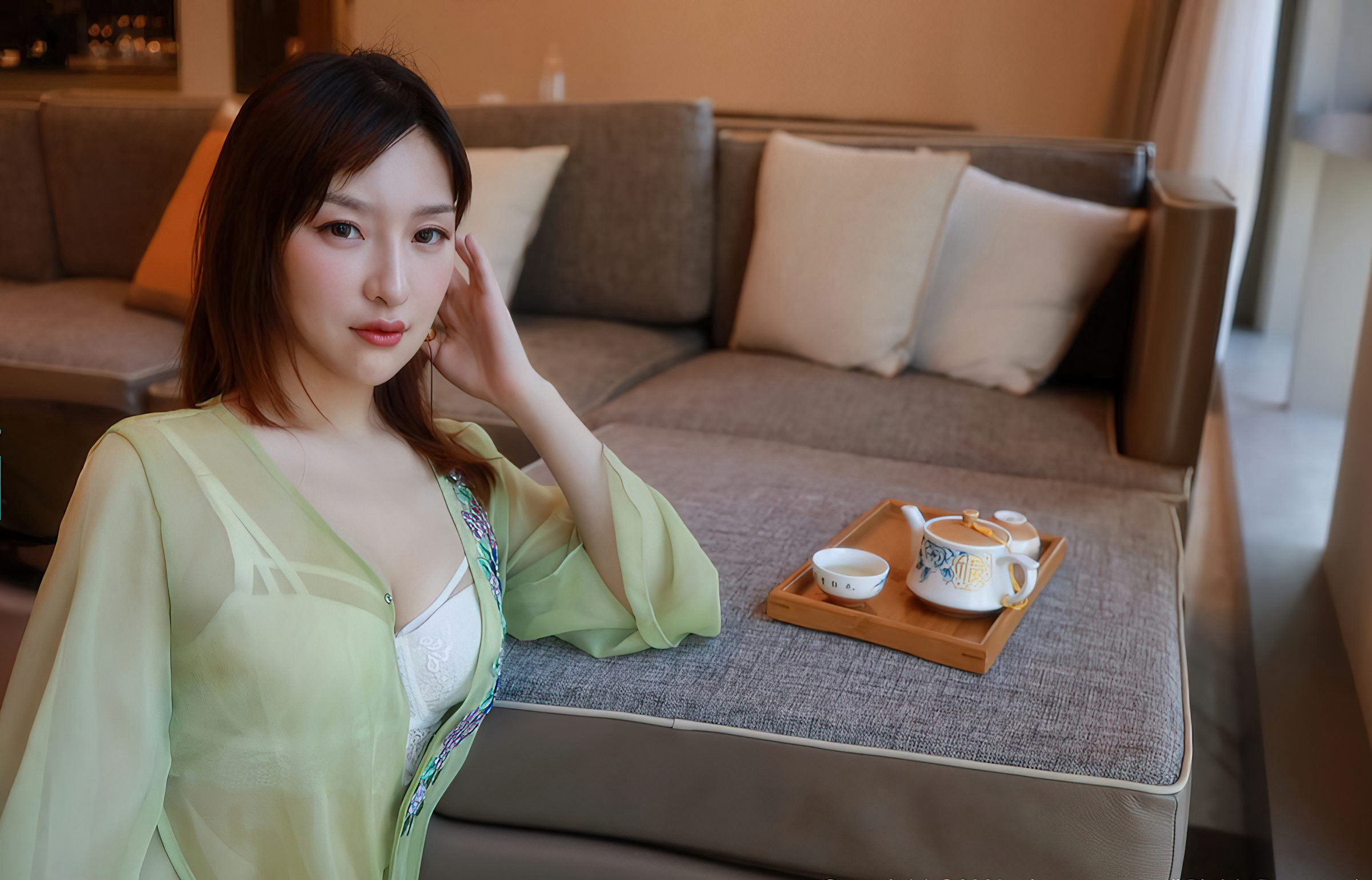 Xiao Xuan 2021 Premium Beautiful Legs Stockings Super Thin Flesh-Colored Stockings Ancient Style Beauty Uses Feet to Offer Tea to You