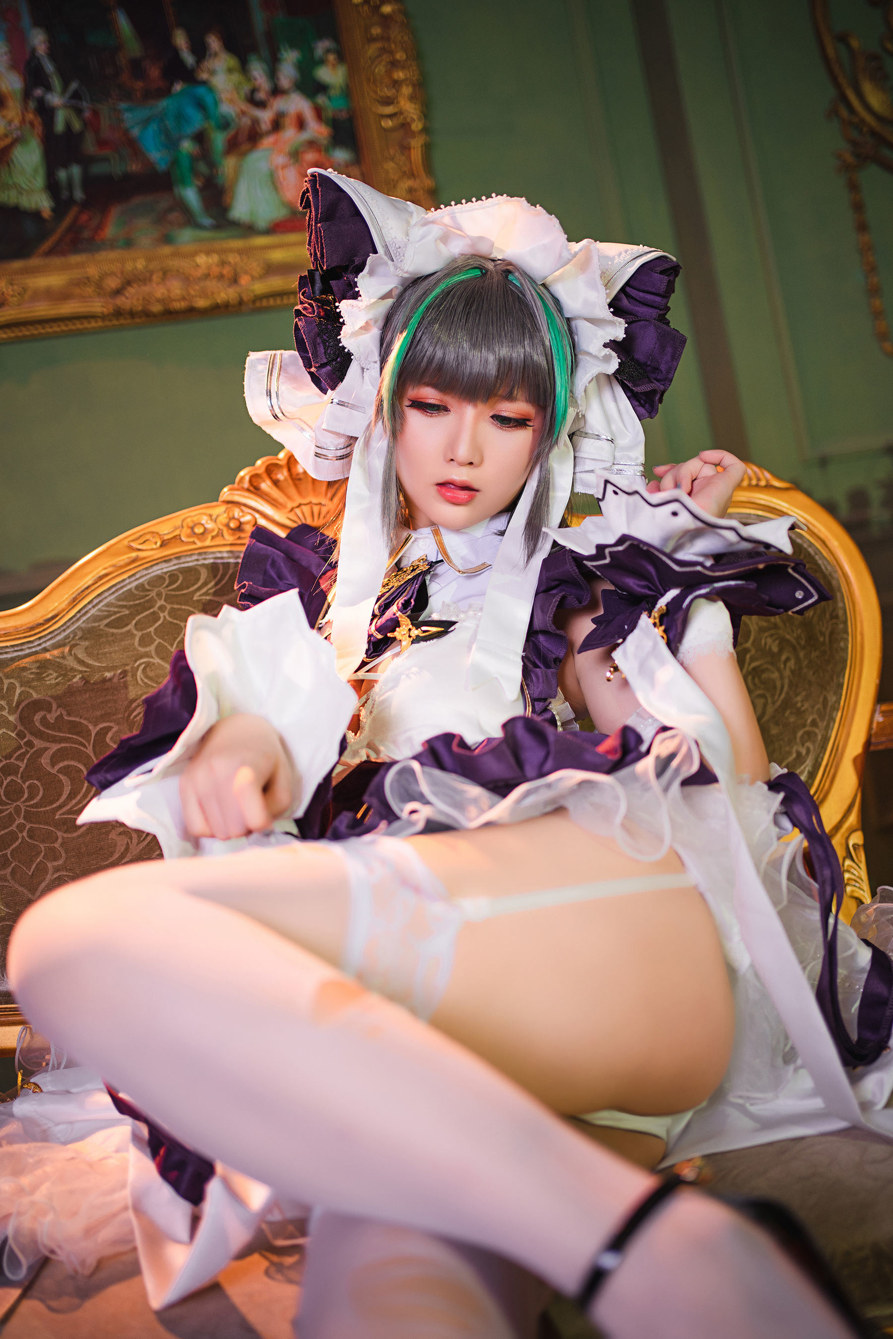 [COS福利] Coser小姐姐星之迟迟 - R-Maid《柴郡》