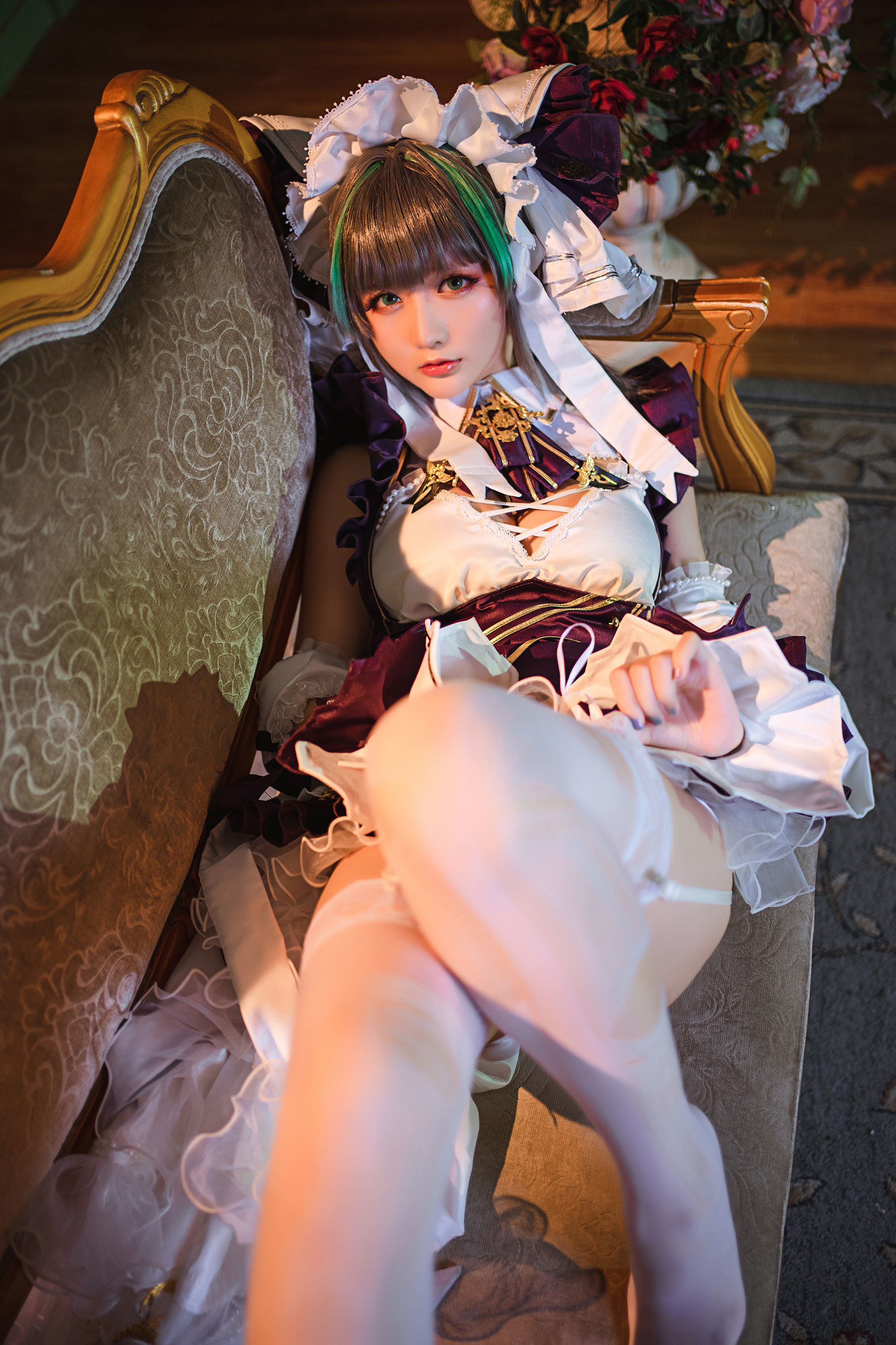 [COS福利] Coser小姐姐星之迟迟 - R-Maid《柴郡》