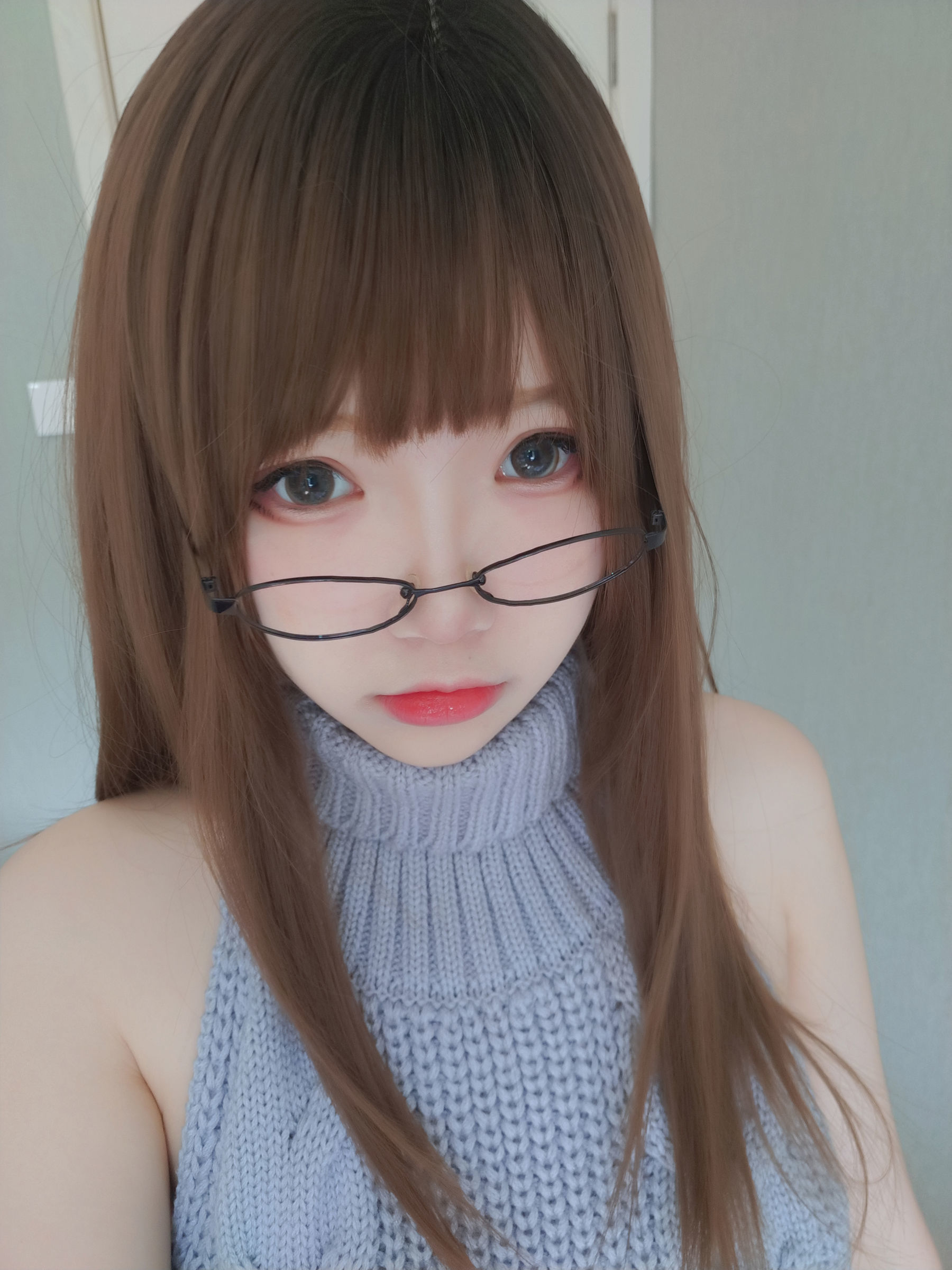 COSฟู๋ลี่] บล็อกเกอร์อนิเมะ เซวฉิงแอสตรา - เสื้อสเวตเตอร์หลังเปิดแบบถุงน่องดำ