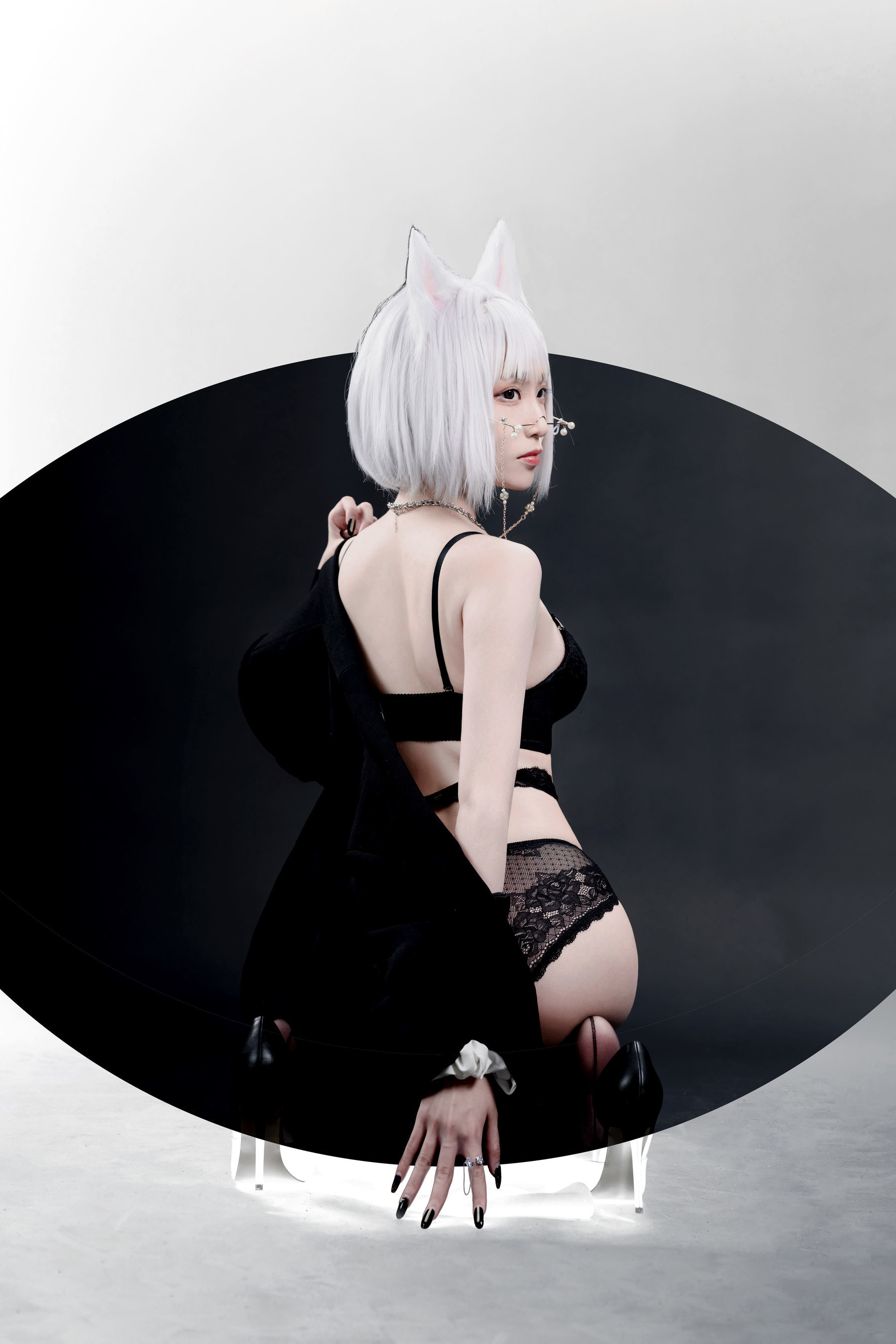 コスプレイの福利] 長脚コスプレイヤー青青子Js&李翎 - 狐と狼