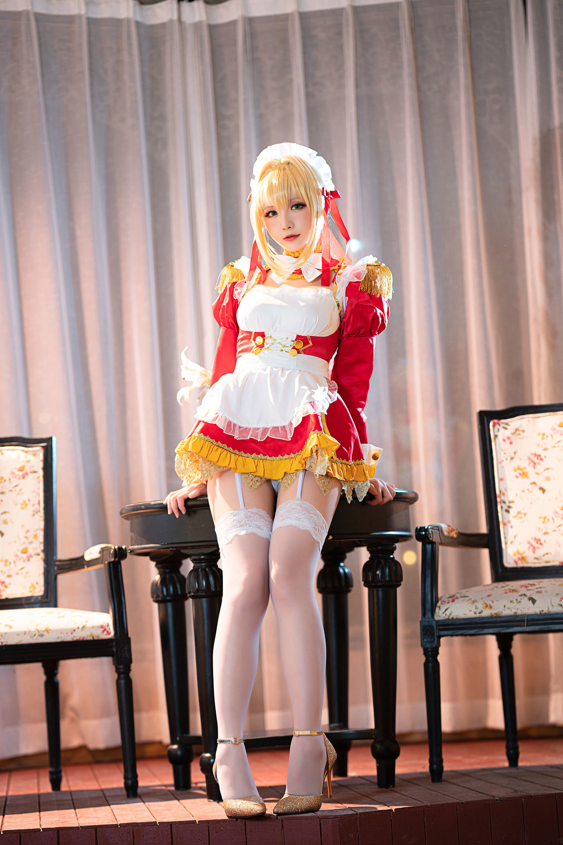 COS Phúc lợi] Coser Chị Sao Chi Chi - Goshujin-sama 《Nero Nữ Phục》