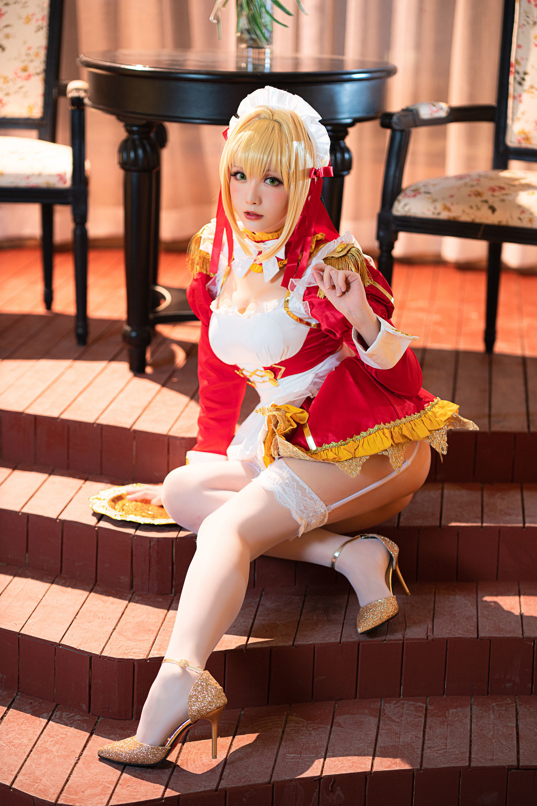 COS Phúc lợi] Coser Chị Sao Chi Chi - Goshujin-sama 《Nero Nữ Phục》