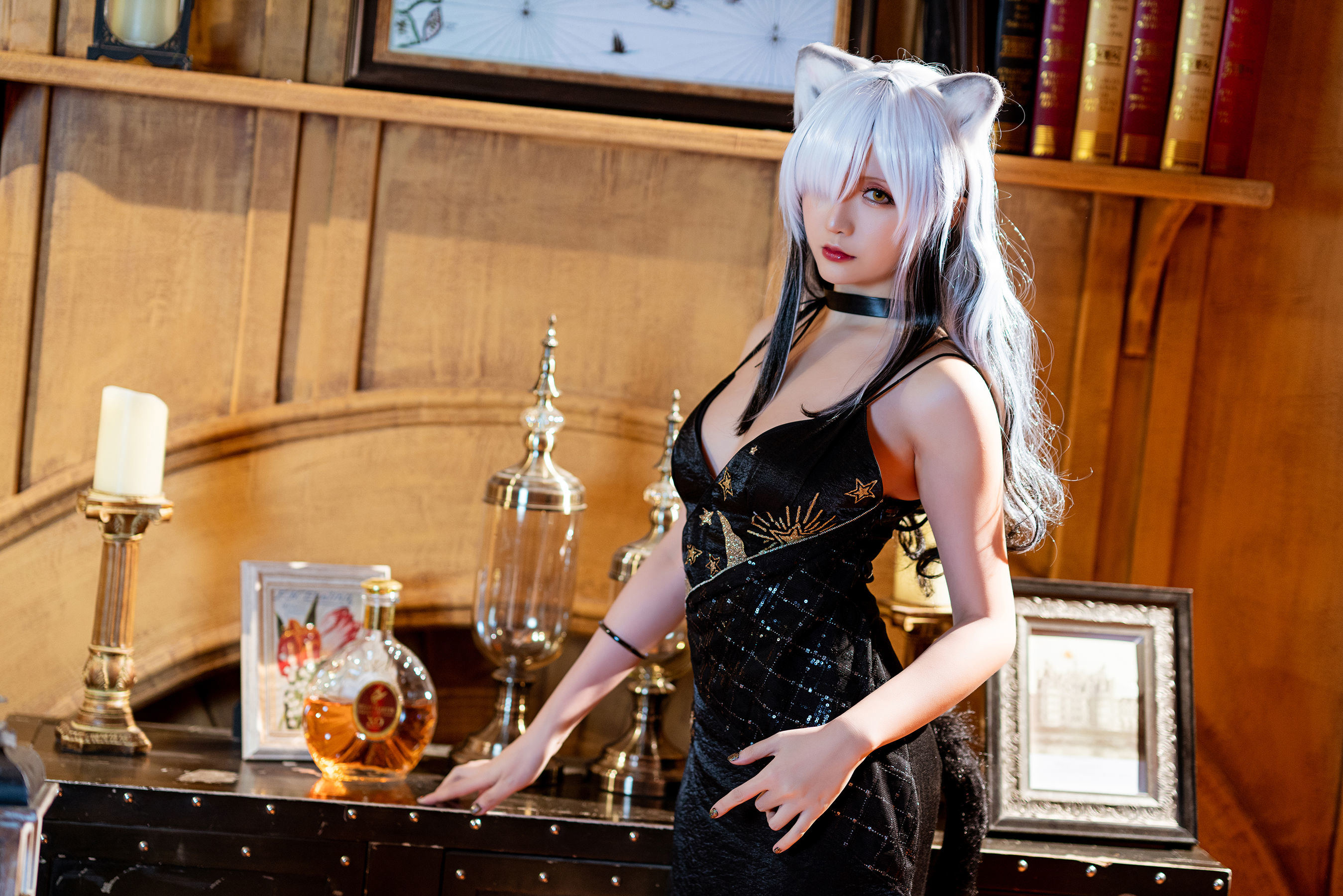 [COS福利] Coser小姐姐星之迟迟 - 明日方舟《黑》