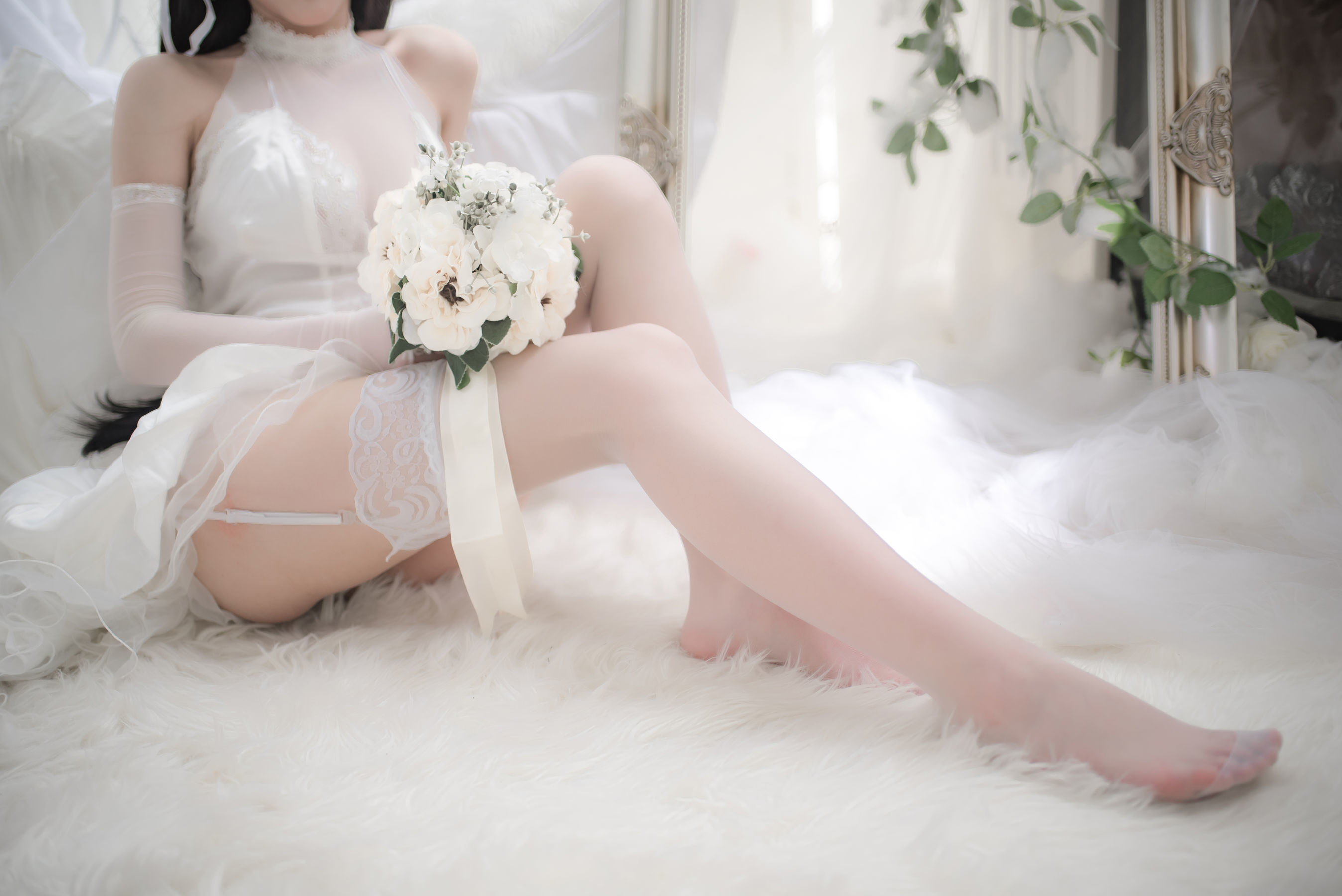 [COS福利] 尤物清水由乃 - 爱宕婚纱