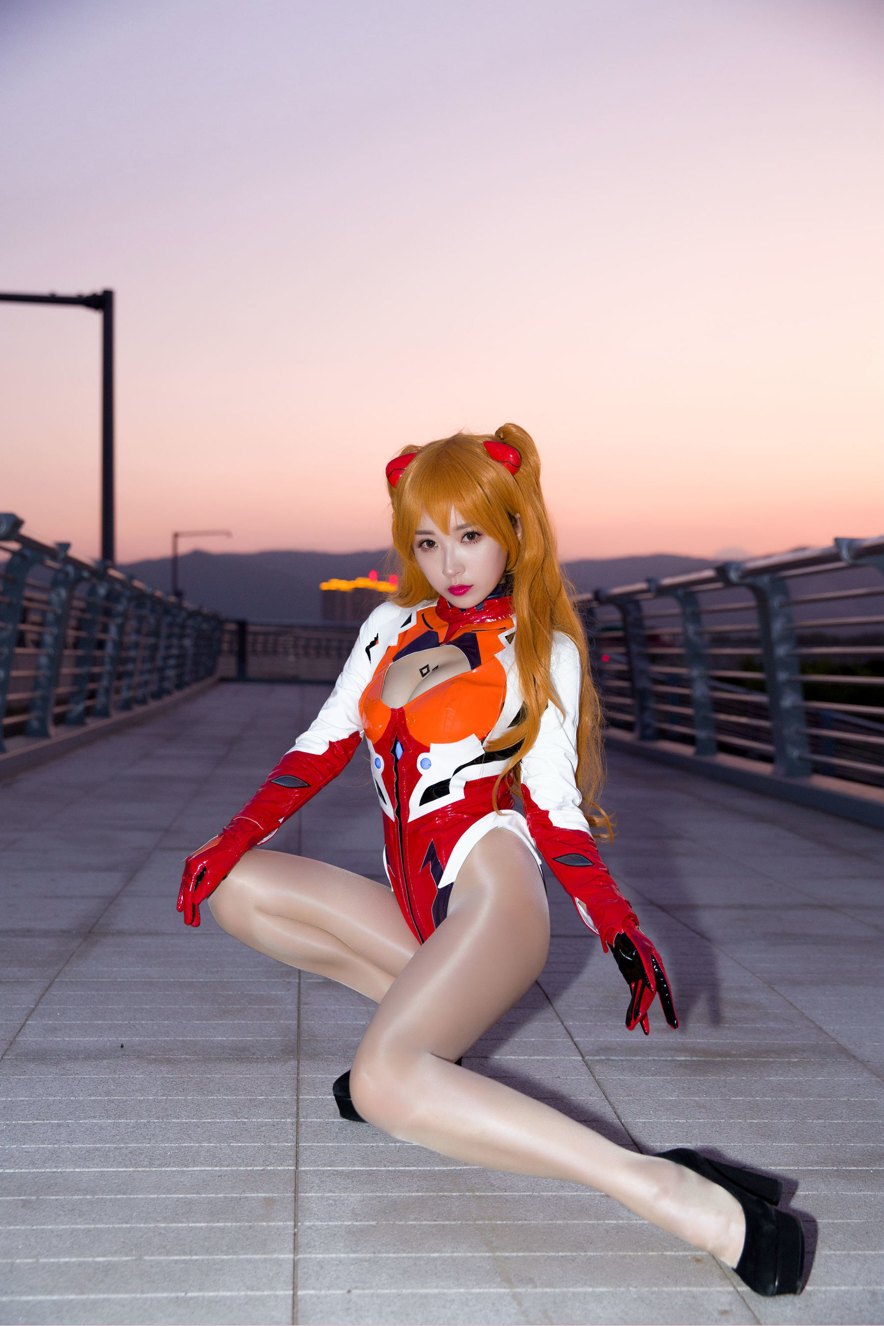 Phúc lợi COS] Chủ播 Douyu Little Witch Luna - Asuka Phiên bản dầu bóng