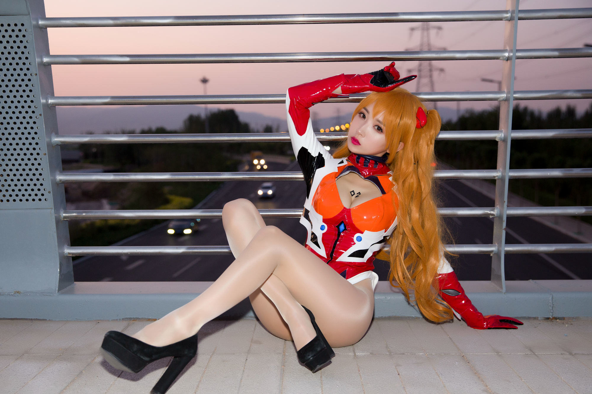 Phúc lợi COS] Chủ播 Douyu Little Witch Luna - Asuka Phiên bản dầu bóng