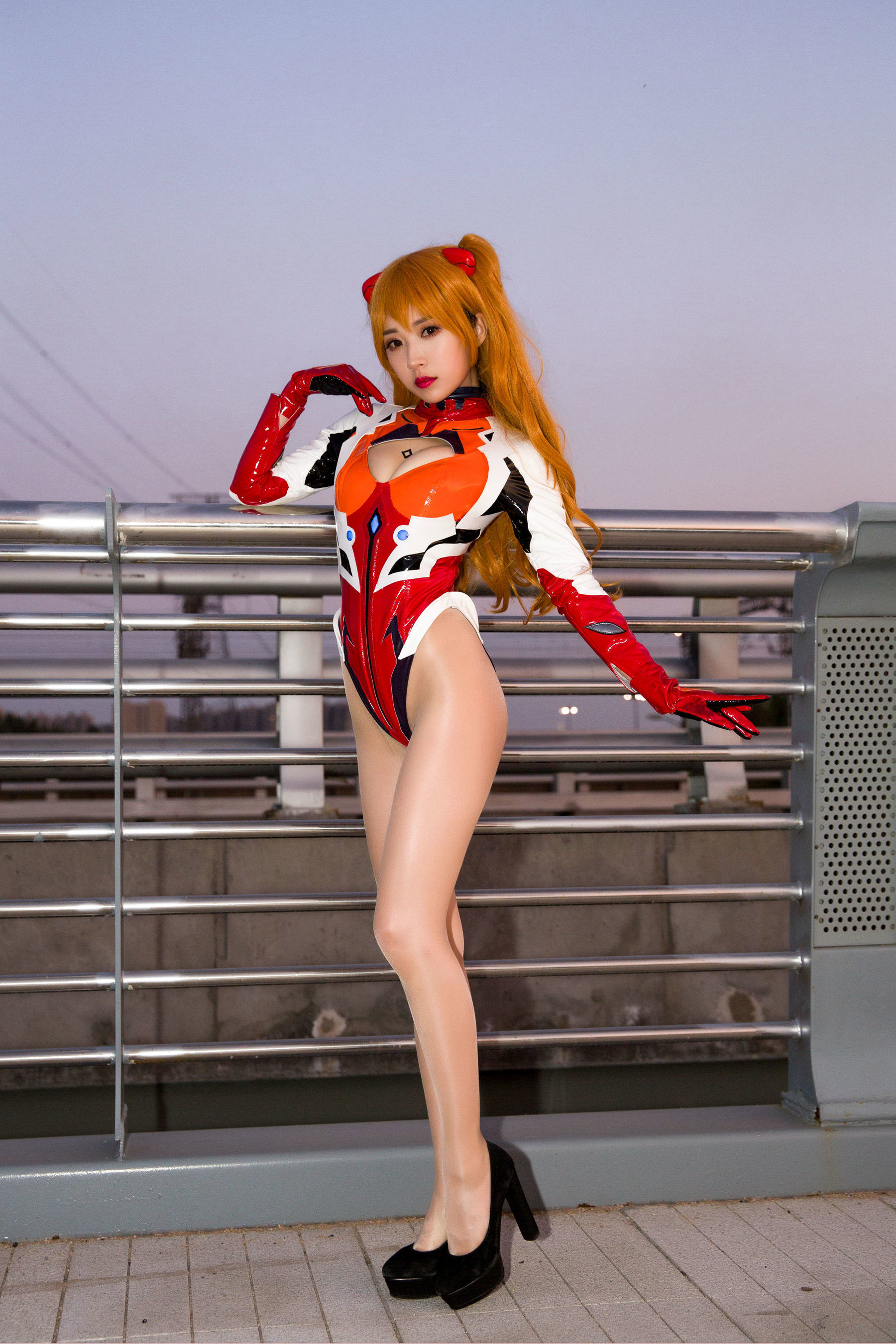 Phúc lợi COS] Chủ播 Douyu Little Witch Luna - Asuka Phiên bản dầu bóng