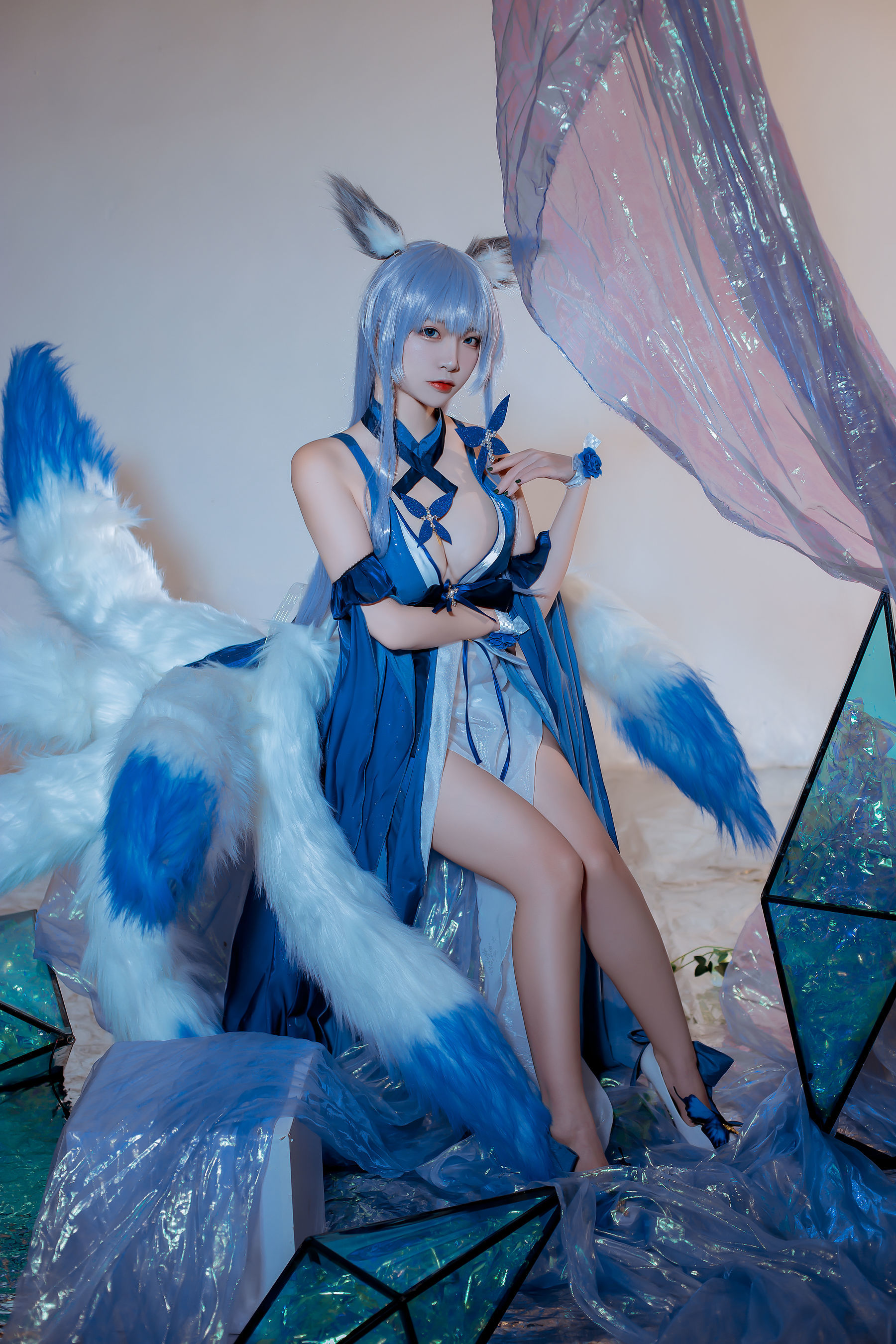 COSฟู๋ลี่] Coser ยอดนิยม เอิร์ซา นิซ่า - แอซอร์ เลน ชินาโนะ ชุดราตรี