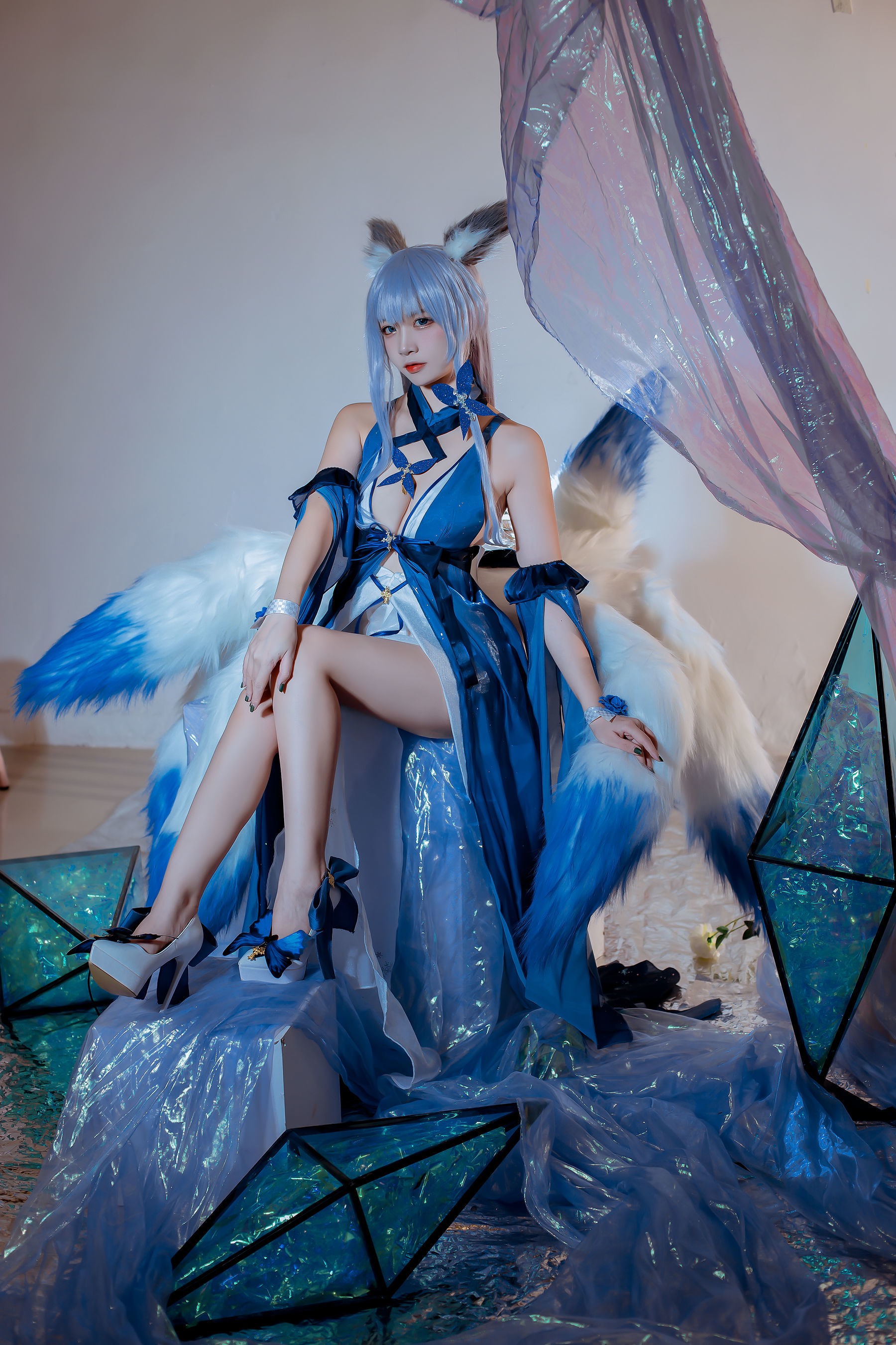 COSฟู๋ลี่] Coser ยอดนิยม เอิร์ซา นิซ่า - แอซอร์ เลน ชินาโนะ ชุดราตรี