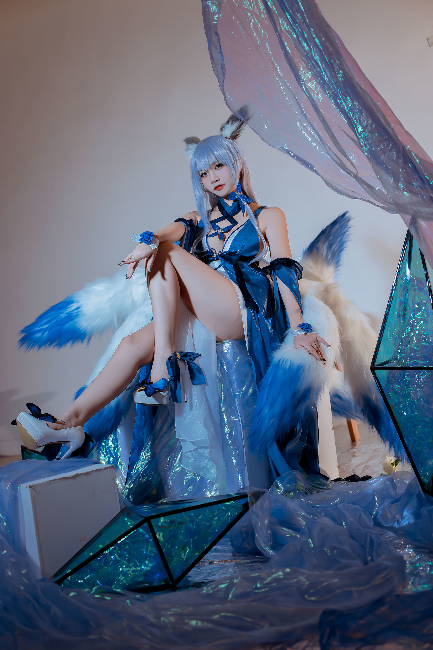 COSฟู๋ลี่] Coser ยอดนิยม เอิร์ซา นิซ่า - แอซอร์ เลน ชินาโนะ ชุดราตรี
