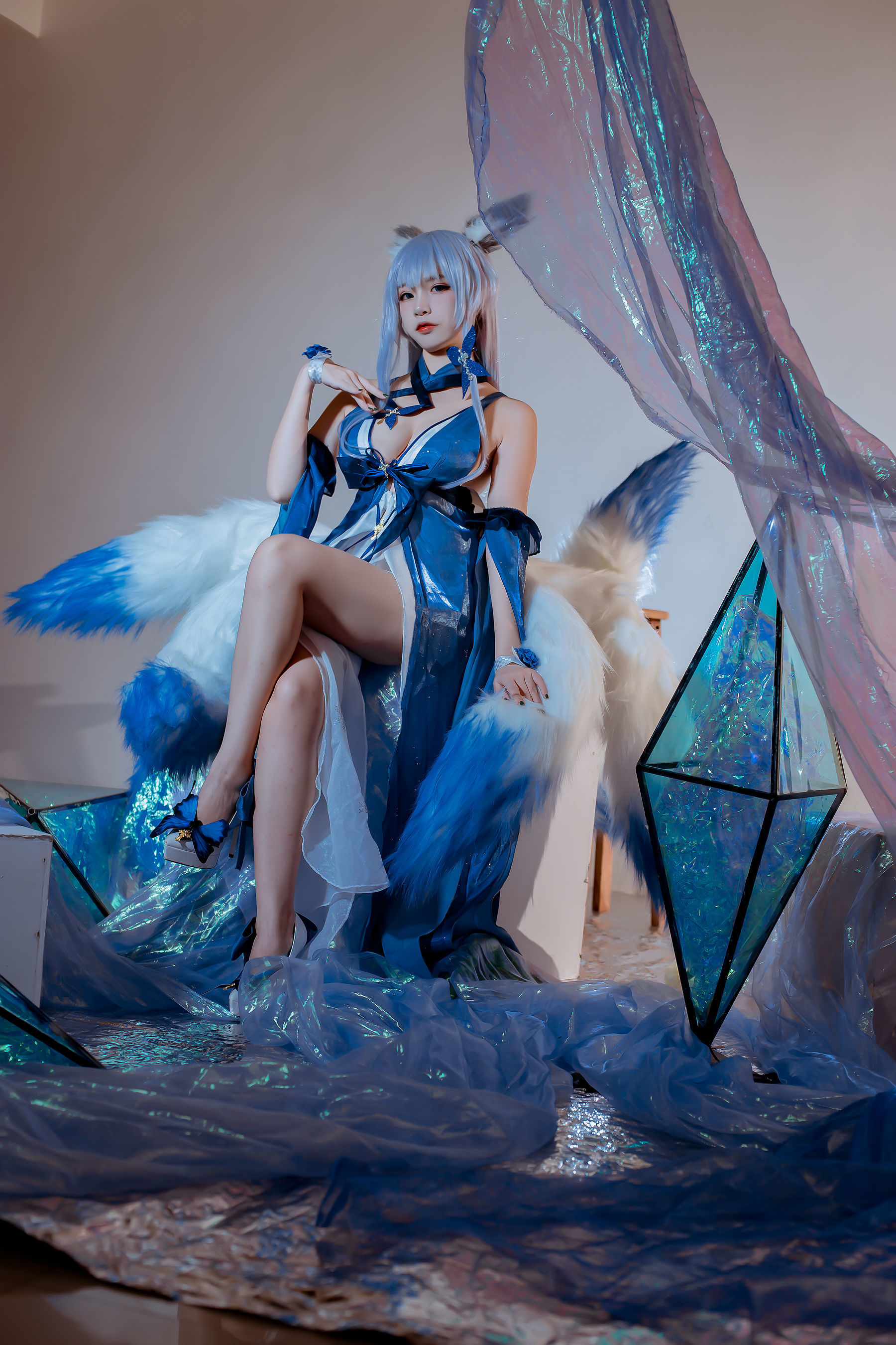 COSฟู๋ลี่] Coser ยอดนิยม เอิร์ซา นิซ่า - แอซอร์ เลน ชินาโนะ ชุดราตรี