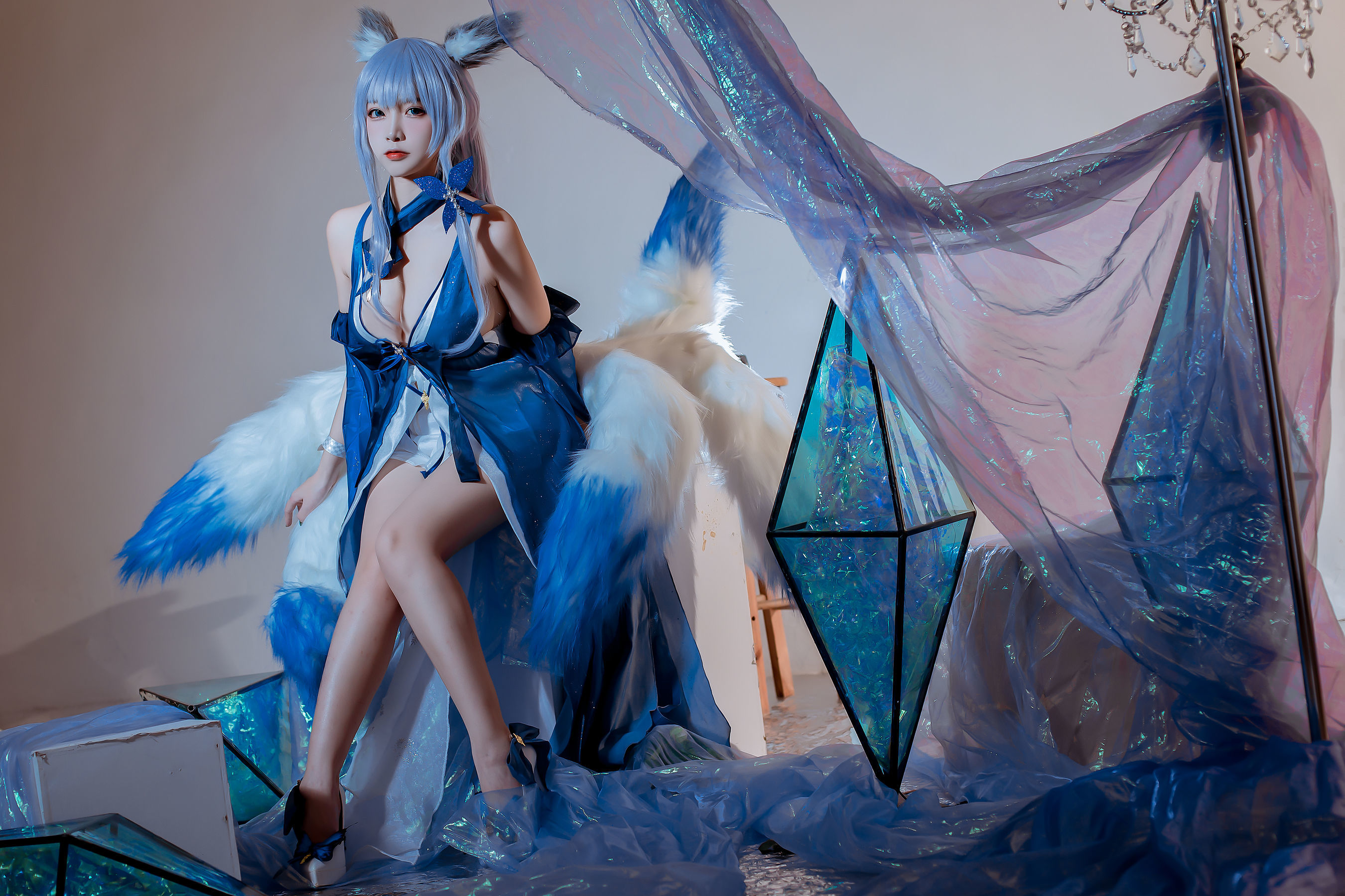 COSฟู๋ลี่] Coser ยอดนิยม เอิร์ซา นิซ่า - แอซอร์ เลน ชินาโนะ ชุดราตรี