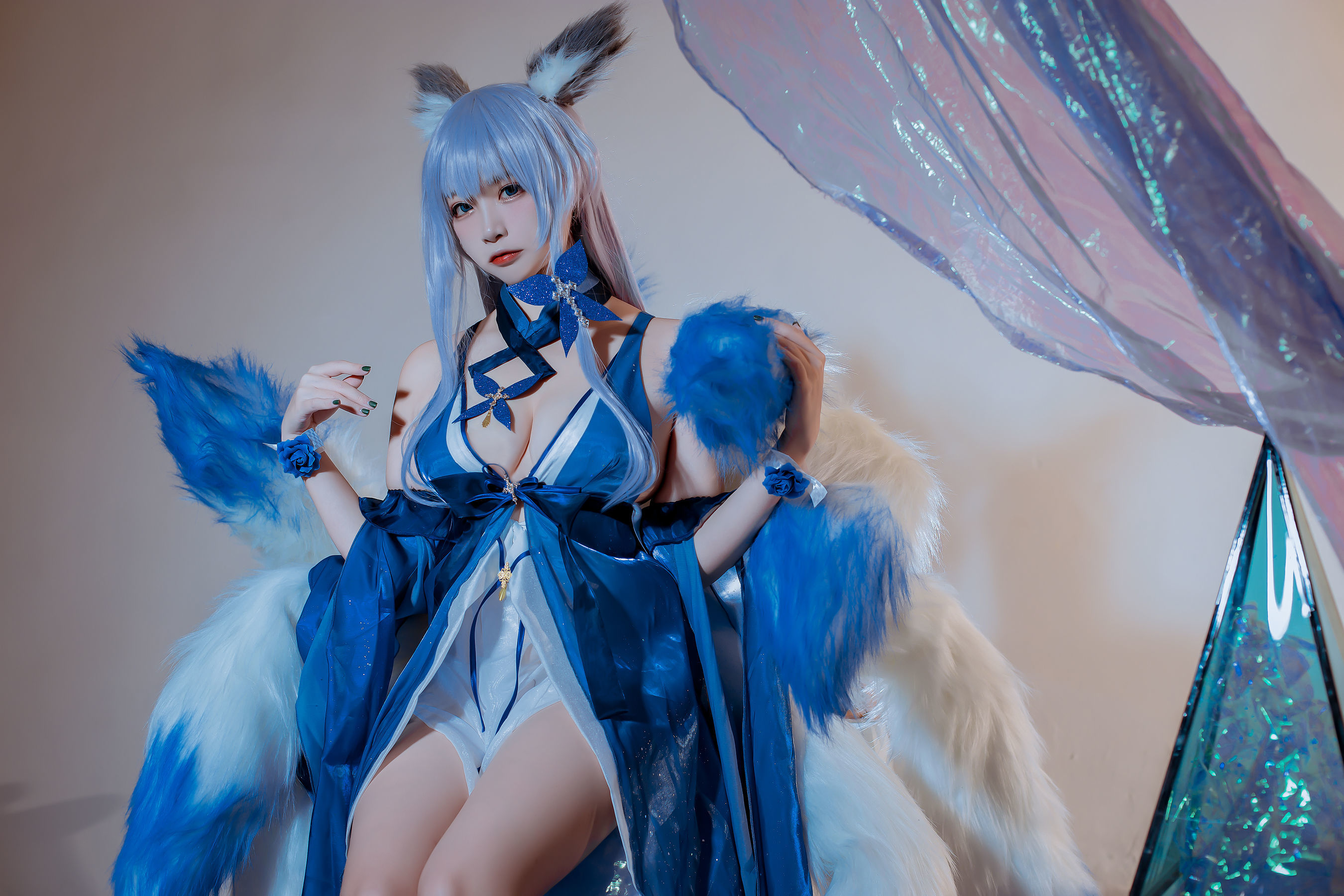 COSฟู๋ลี่] Coser ยอดนิยม เอิร์ซา นิซ่า - แอซอร์ เลน ชินาโนะ ชุดราตรี